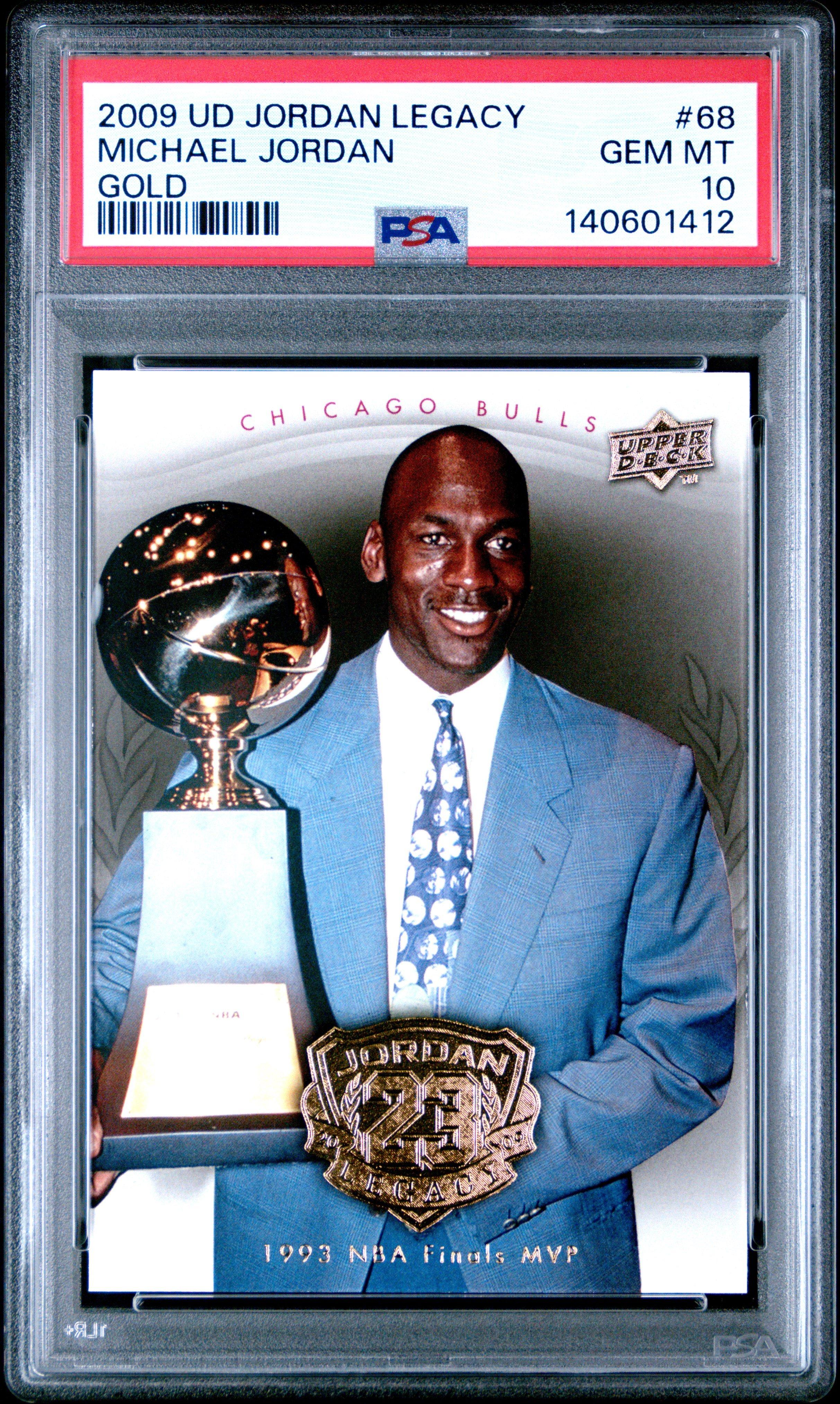 2009 Upper Deck Jordan Legacy Gold 68 Michael Jordan PSA 10 Graded