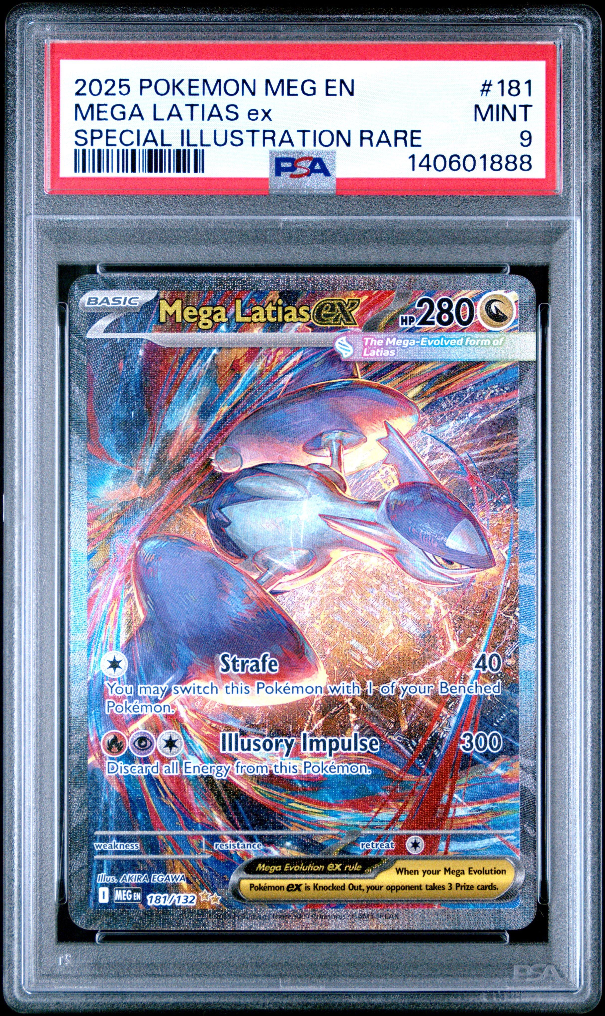 2025 Pokemon Meg En-mega Evolution 181 Mega Latias Ex Special