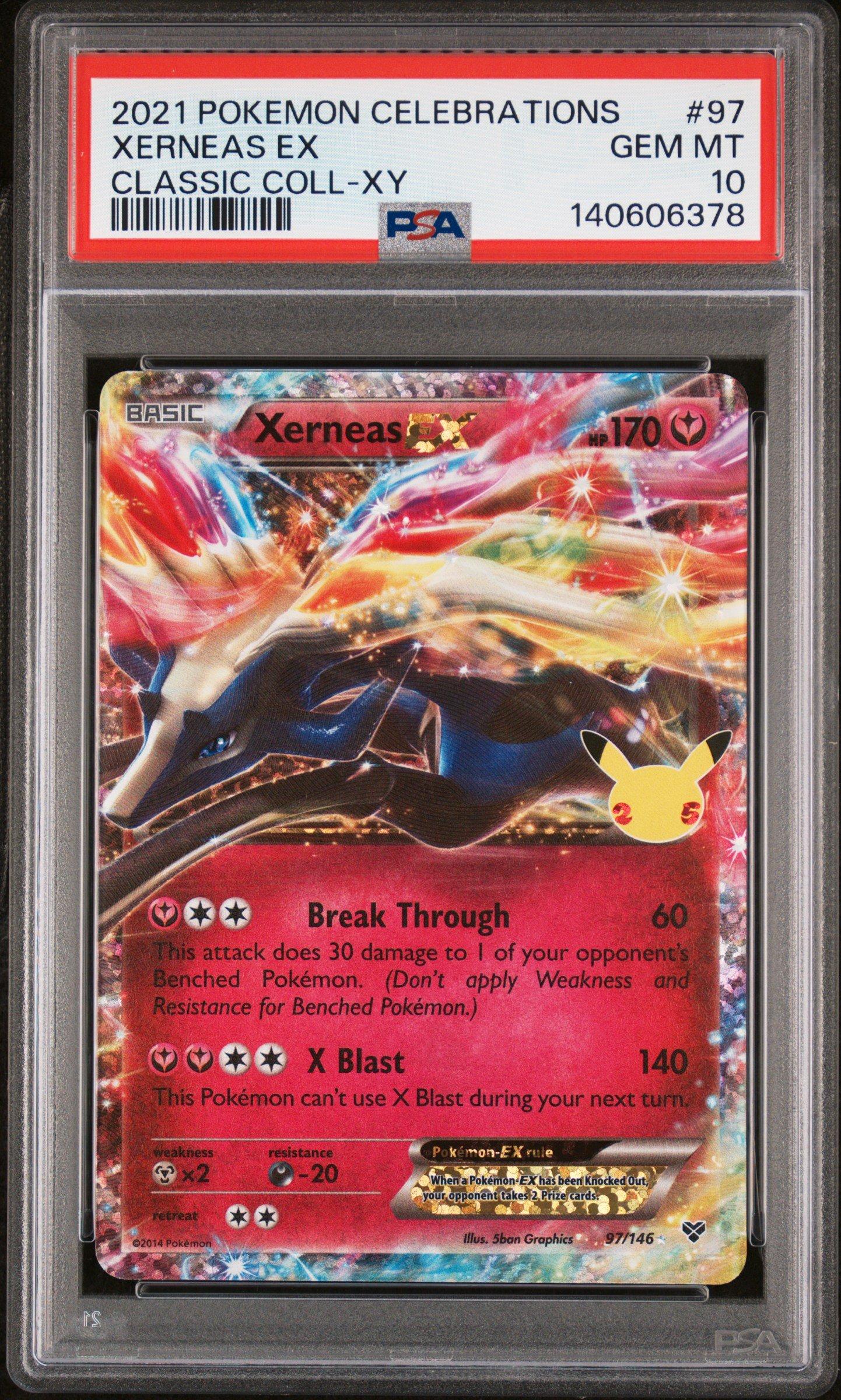 キ*ラ様 2021 ポケモンカード Xerneas EX 25周年記念psa10 2021 Pokemon Celebrations Classic Collection 97 Xerneas Ex PSA 10