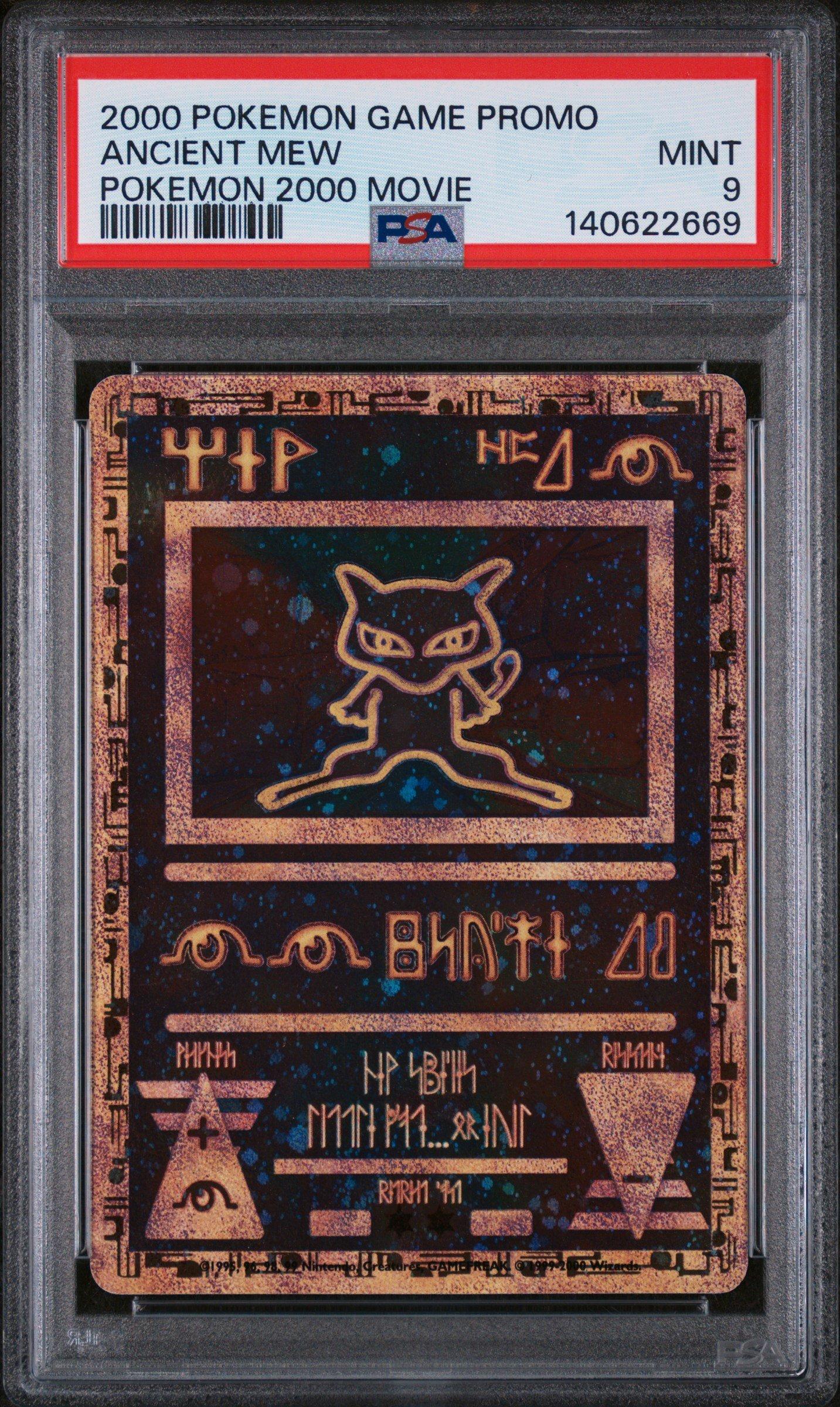 2000 Pokemon Game Movie Ancient Mew Pokemon 2000 Movie PSA 9