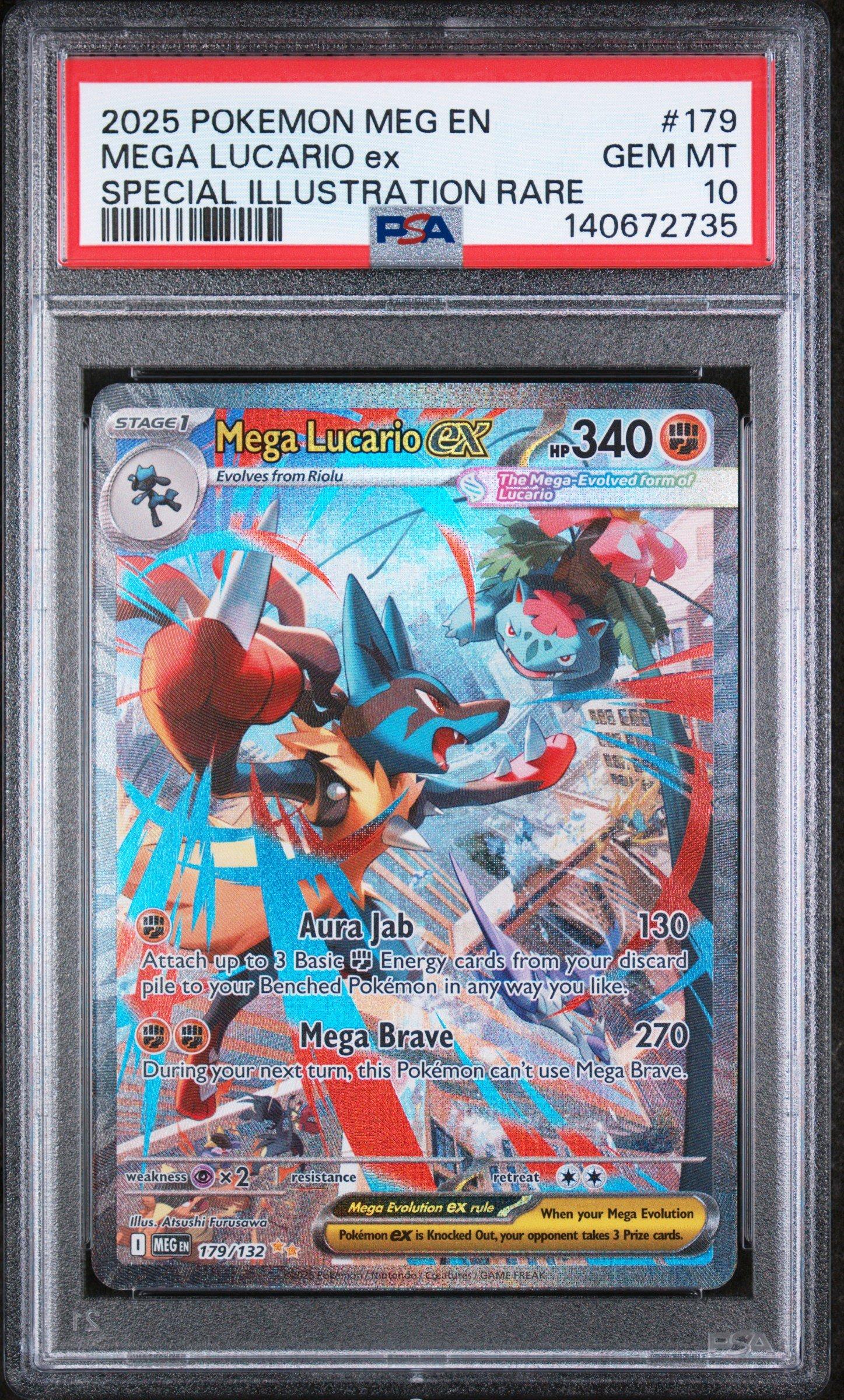 2025 Pokemon Meg En-mega Evolution 179 Mega Lucario Ex Special
