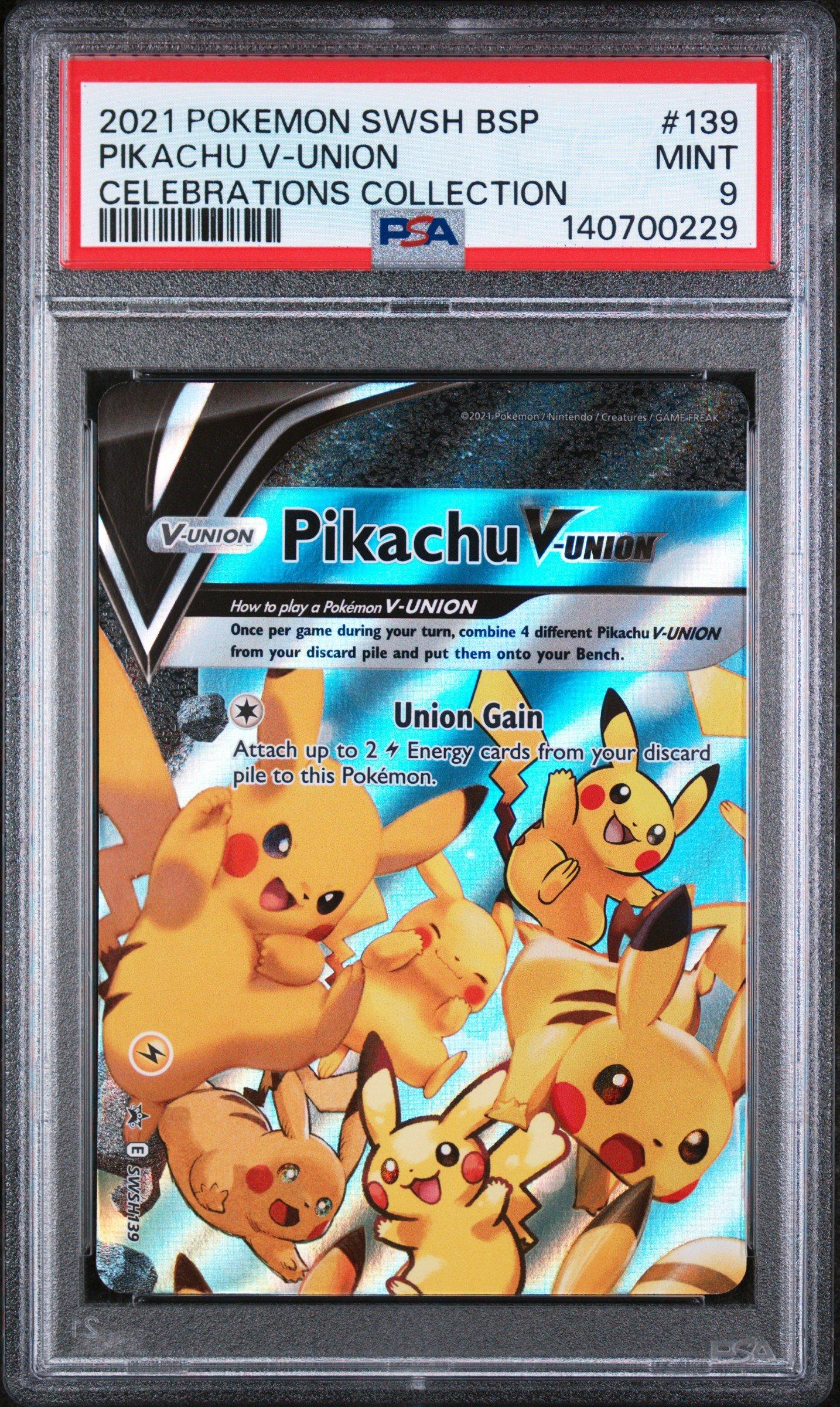2021 Pokemon Swsh Black Star Promo 139 Pikachu V-union