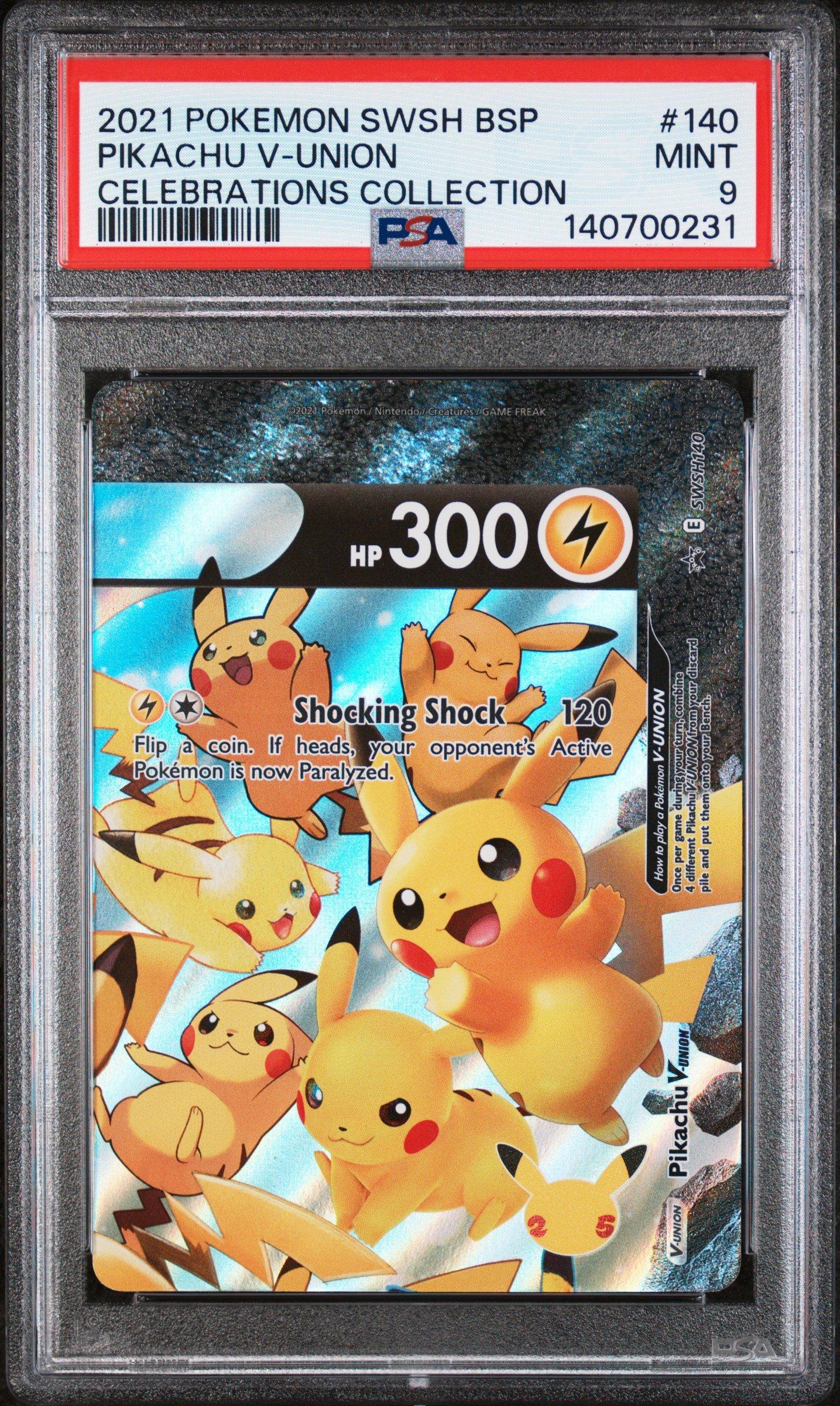 2021 Pokemon Swsh Black Star Promo 140 Pikachu V-union