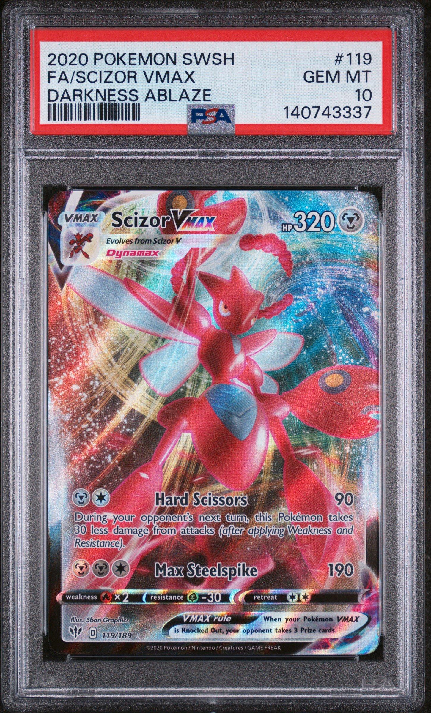 2020 Pokemon Sword & Shield Darkness Ablaze 119 Full Art/scizor
