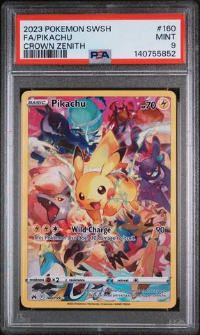 2023 Pokemon Sword And Shield Crown Zenith 160 Full Art/pikachu