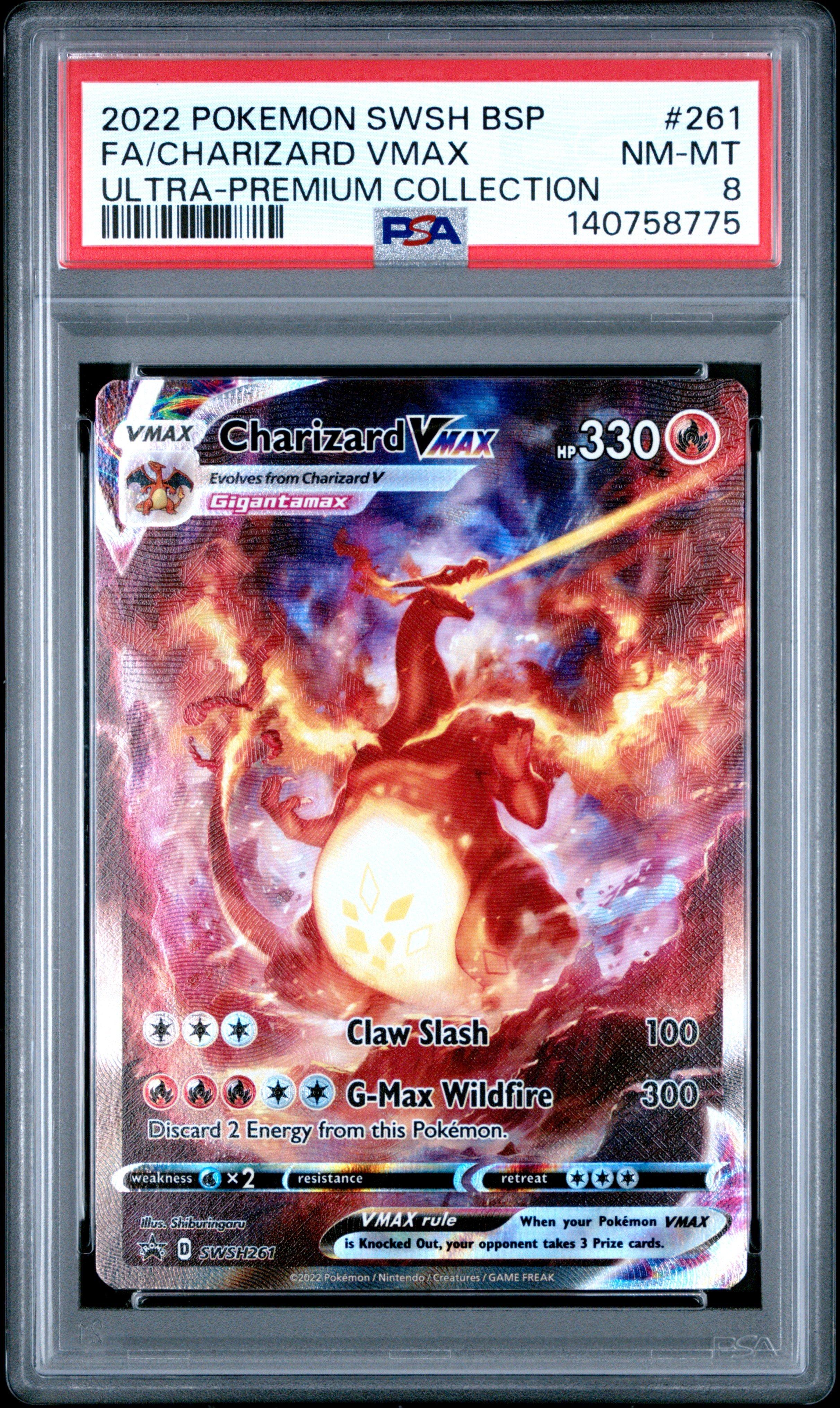 2022 Pokemon Swsh Black Star Promo 261 Full Art/charizard Vmax