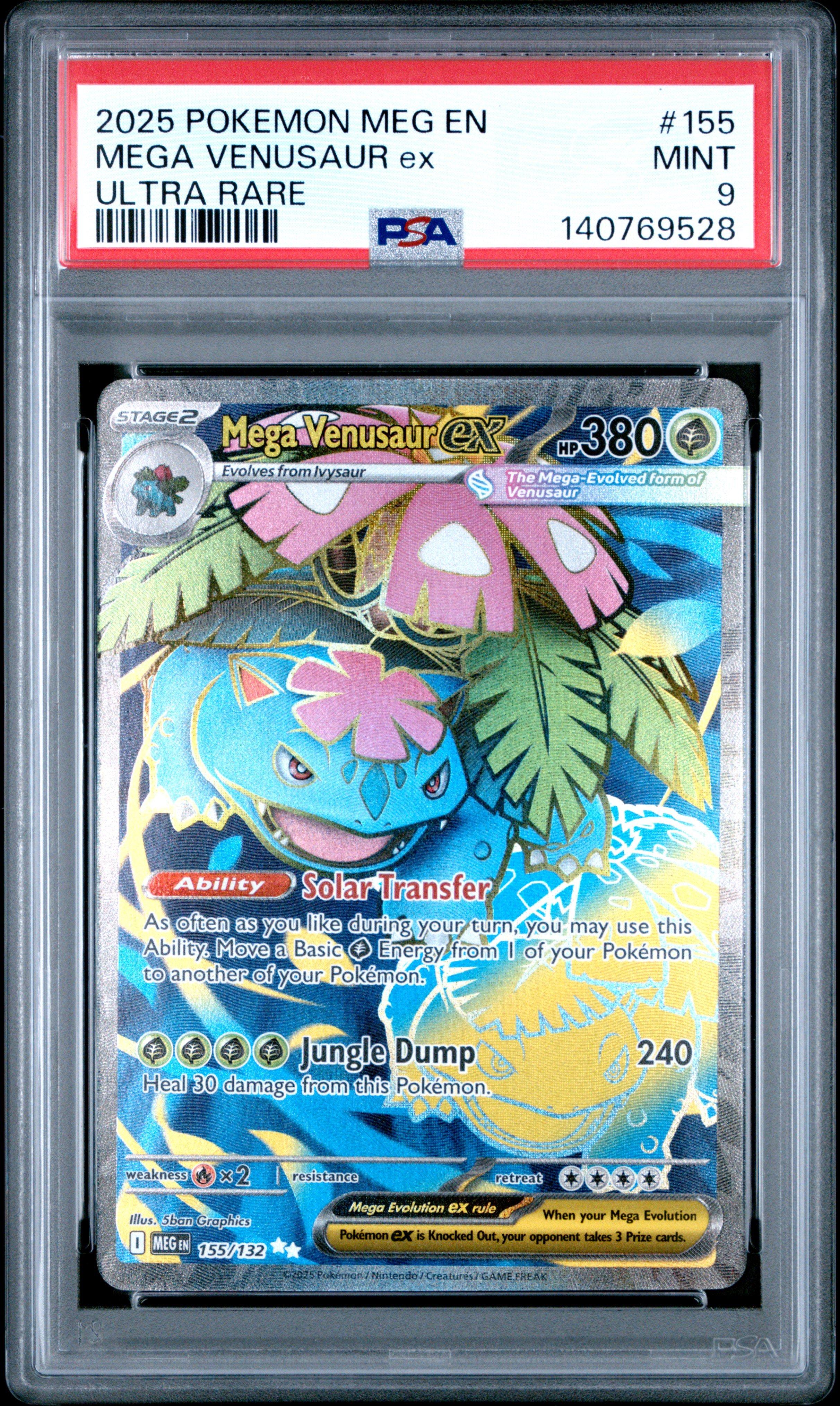 2025 Pokemon Meg En-mega Evolution 155 Mega Venusaur Ex Ultra Rare