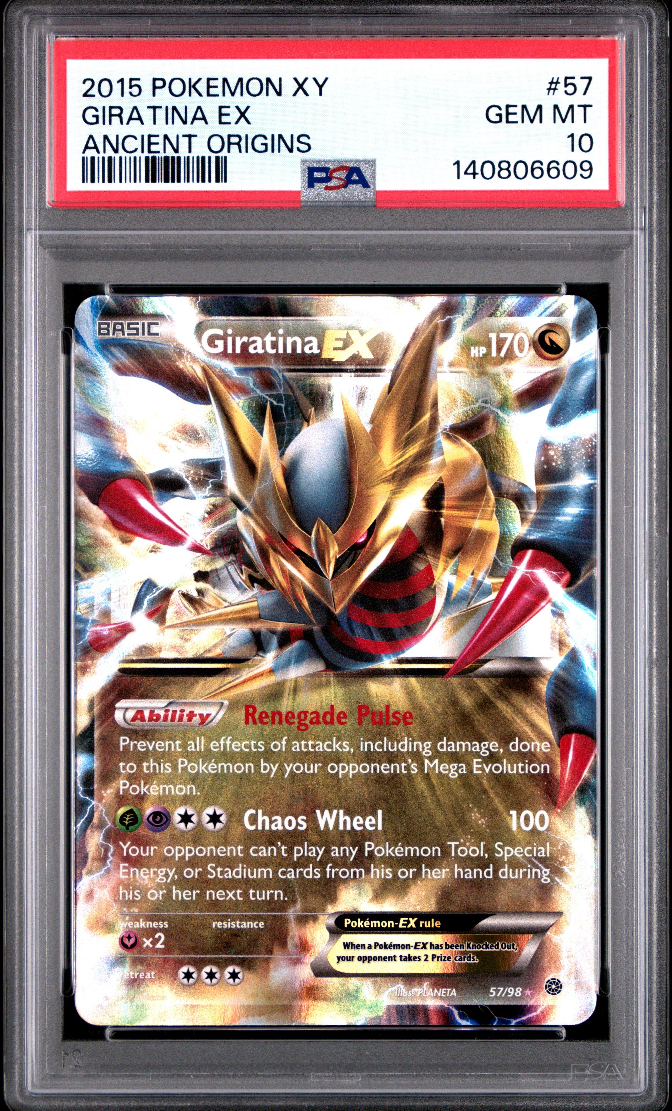2015 Pokemon Xy Ancient Origins 57 Giratina Ex PSA 10 Graded Card | GameStop