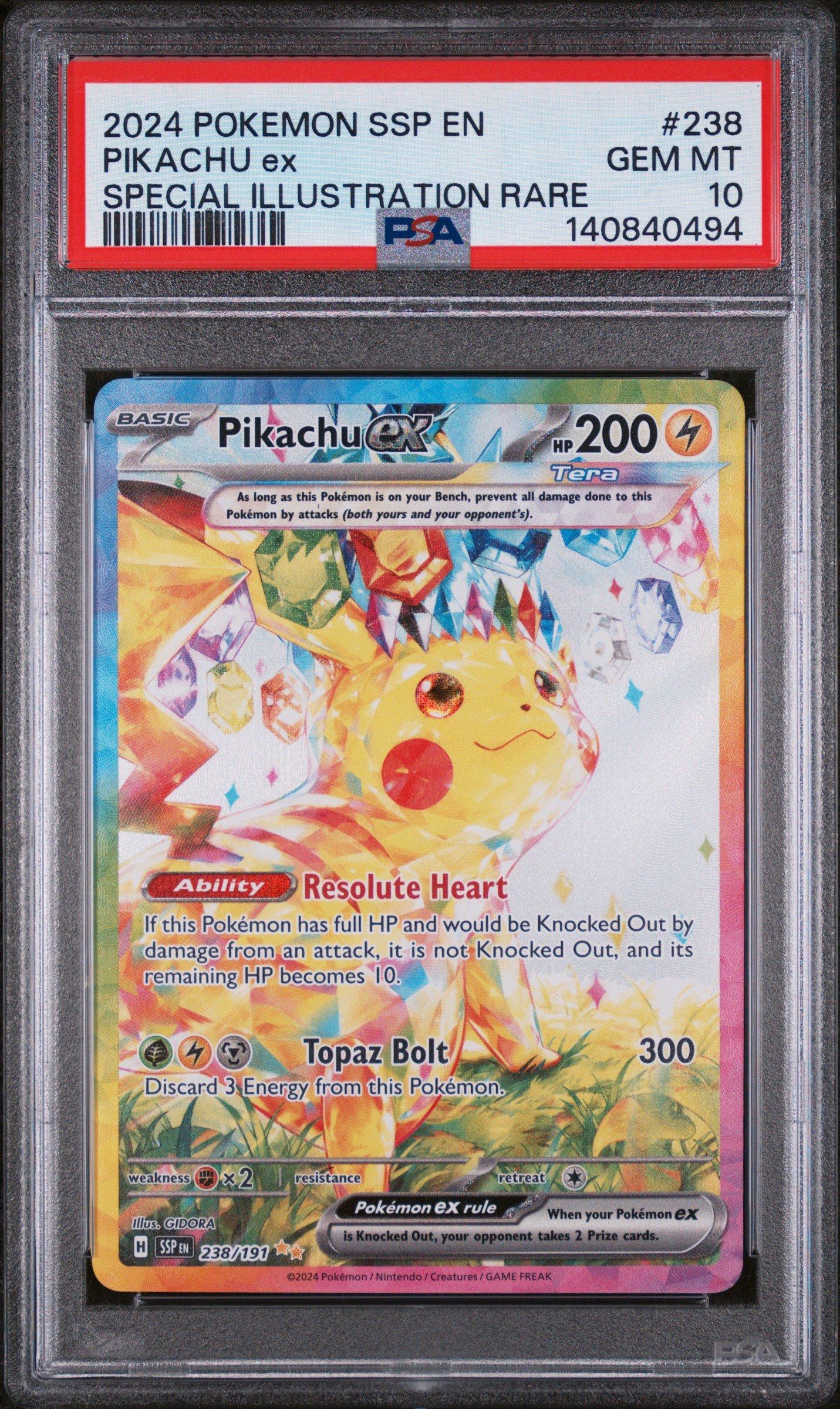 2024 Pokemon Ssp En-surging Sparks 238 Pikachu Ex Special