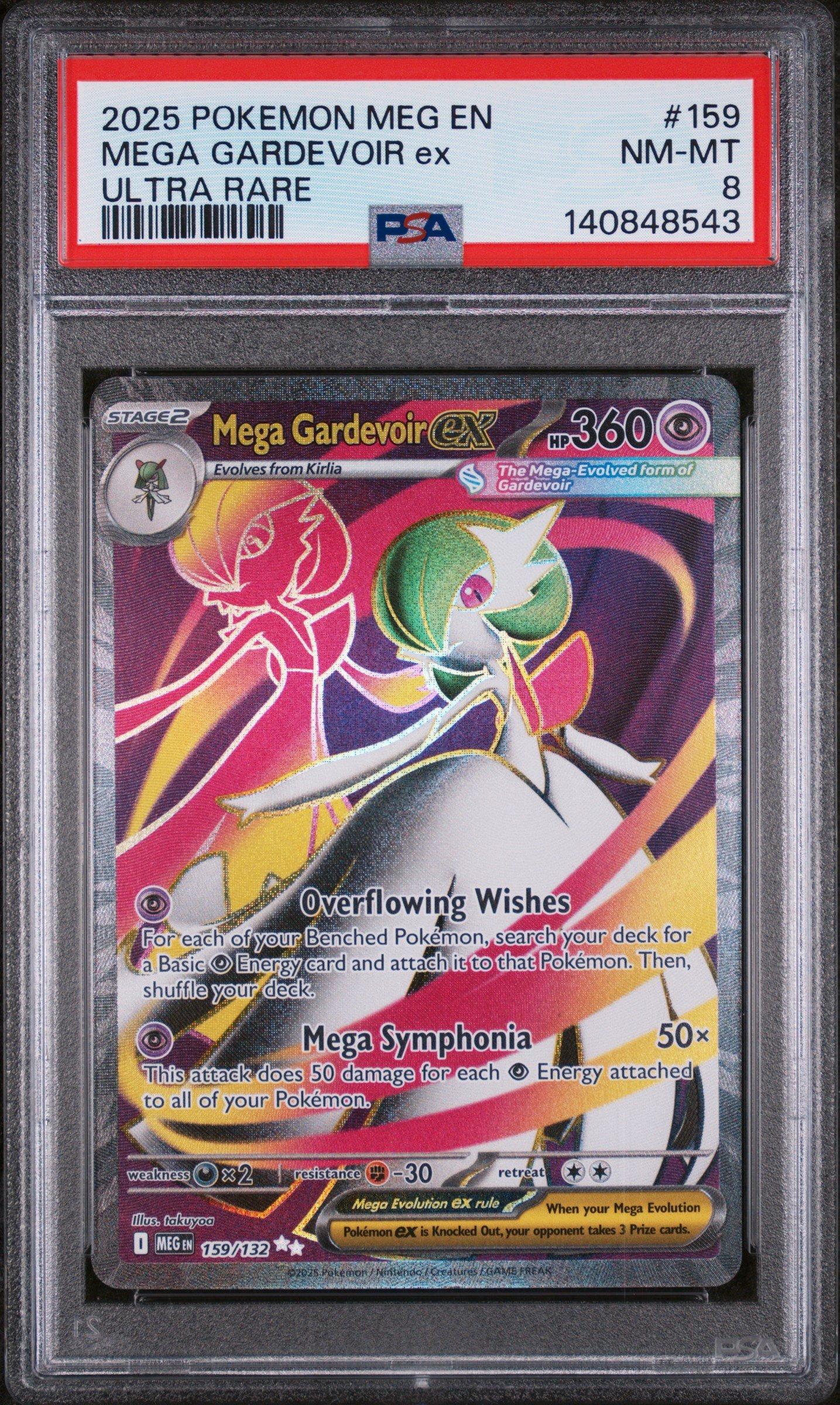 2025 Pokemon Meg En-mega Evolution 159 Mega Gardevoir Ex Ultra