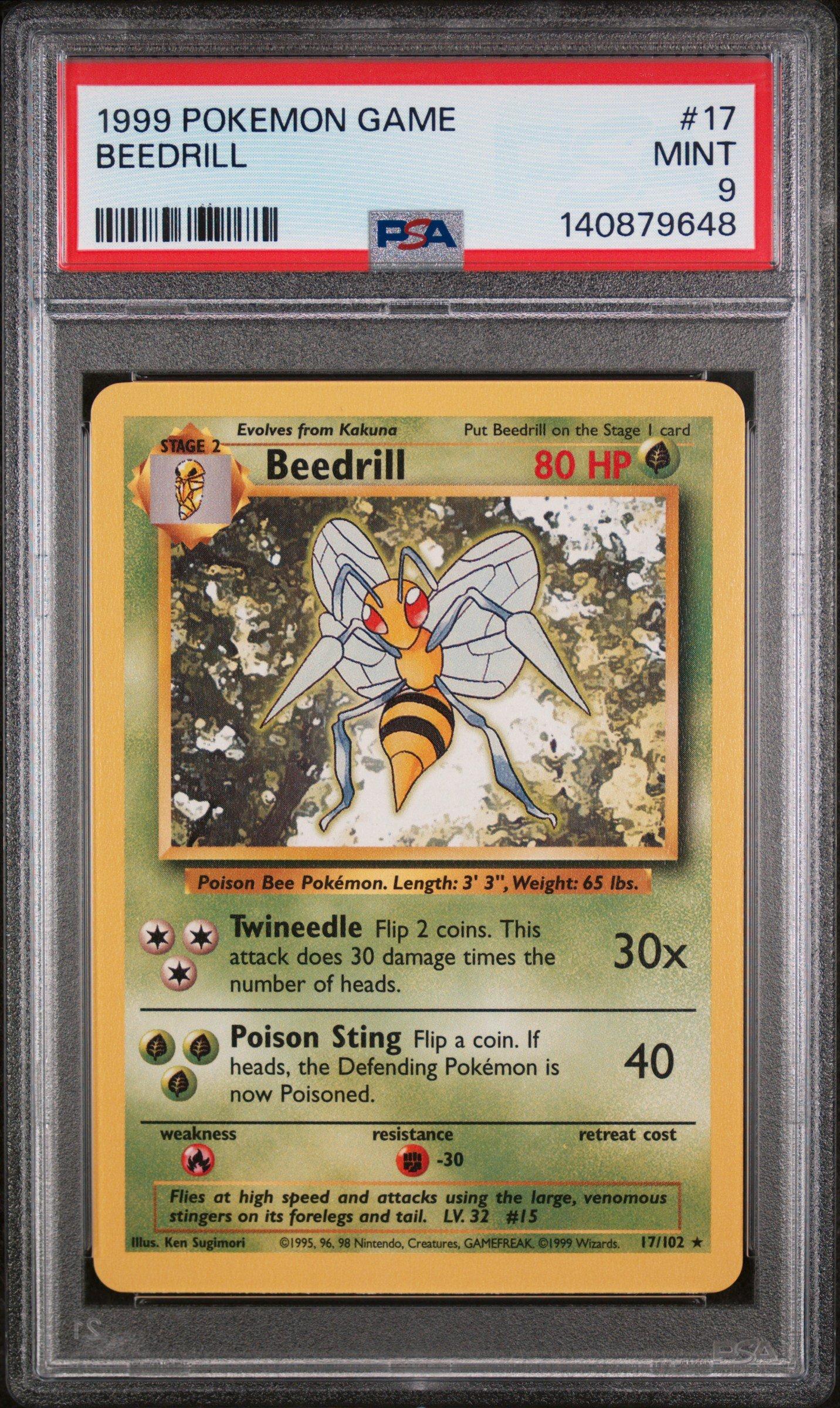 beedrill pokemon card value 17/102 Base Set (Unlimited)  The Nerd Multiverse the Defending Pokmon is now Poisoned. Beedrill [1999-2000] #17 Prices |