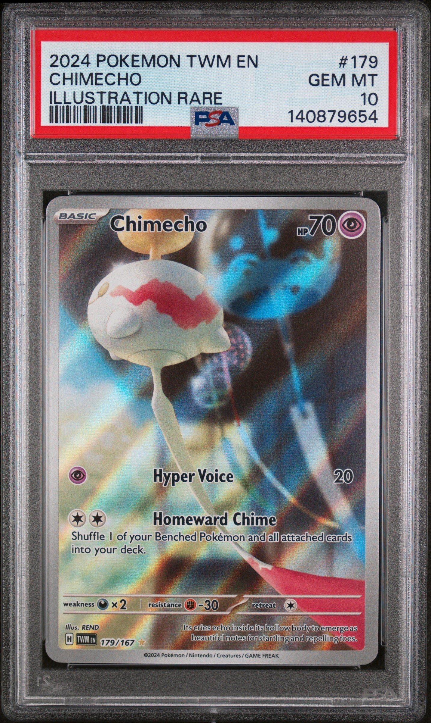 2024 Pokemon Twm En-twilight Masquerade 179 Chimecho Illustration