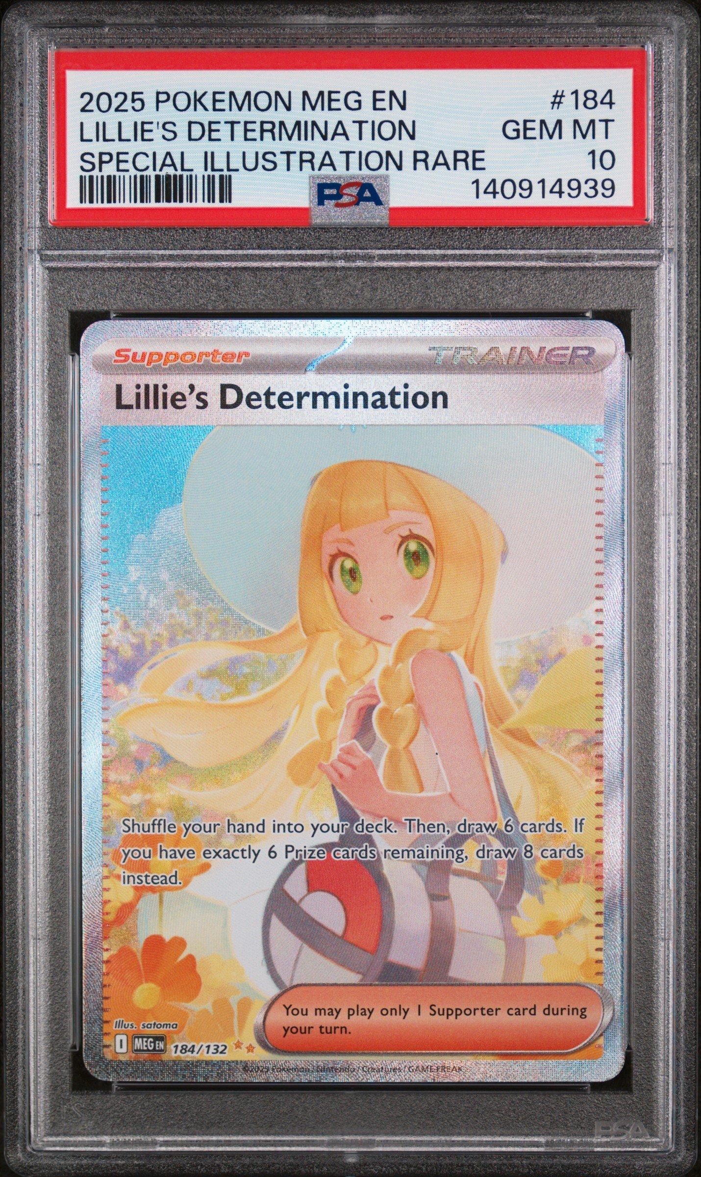2025 Pokemon Meg En-mega Evolution 184 Lillie's Determination