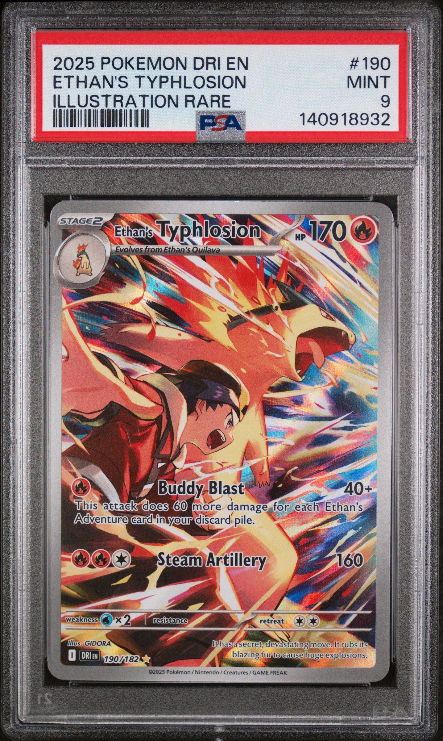 2025 Pokemon Dri En-destined Rivals 190 Ethan's Typhlosion