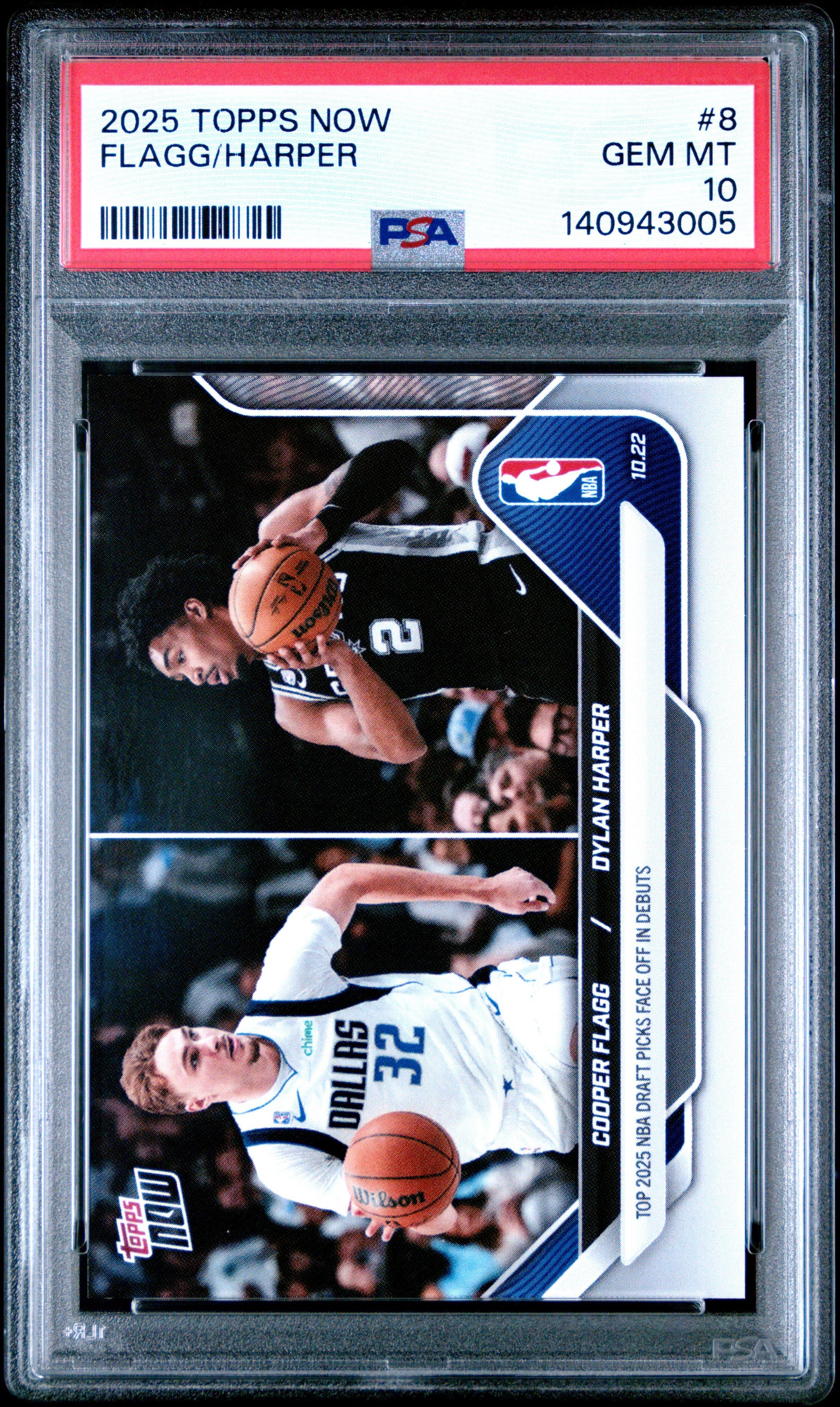 2025 Topps Now 8 Dylan Harperoper Flagg PSA 10 Graded Card