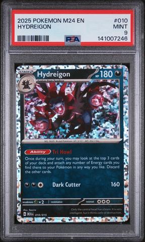 hydreigon pokemon card mcdonalds 2025 Pokemon M24 En-mcdonald's Collection 010 Hydreigon PSA 9 Graded Card