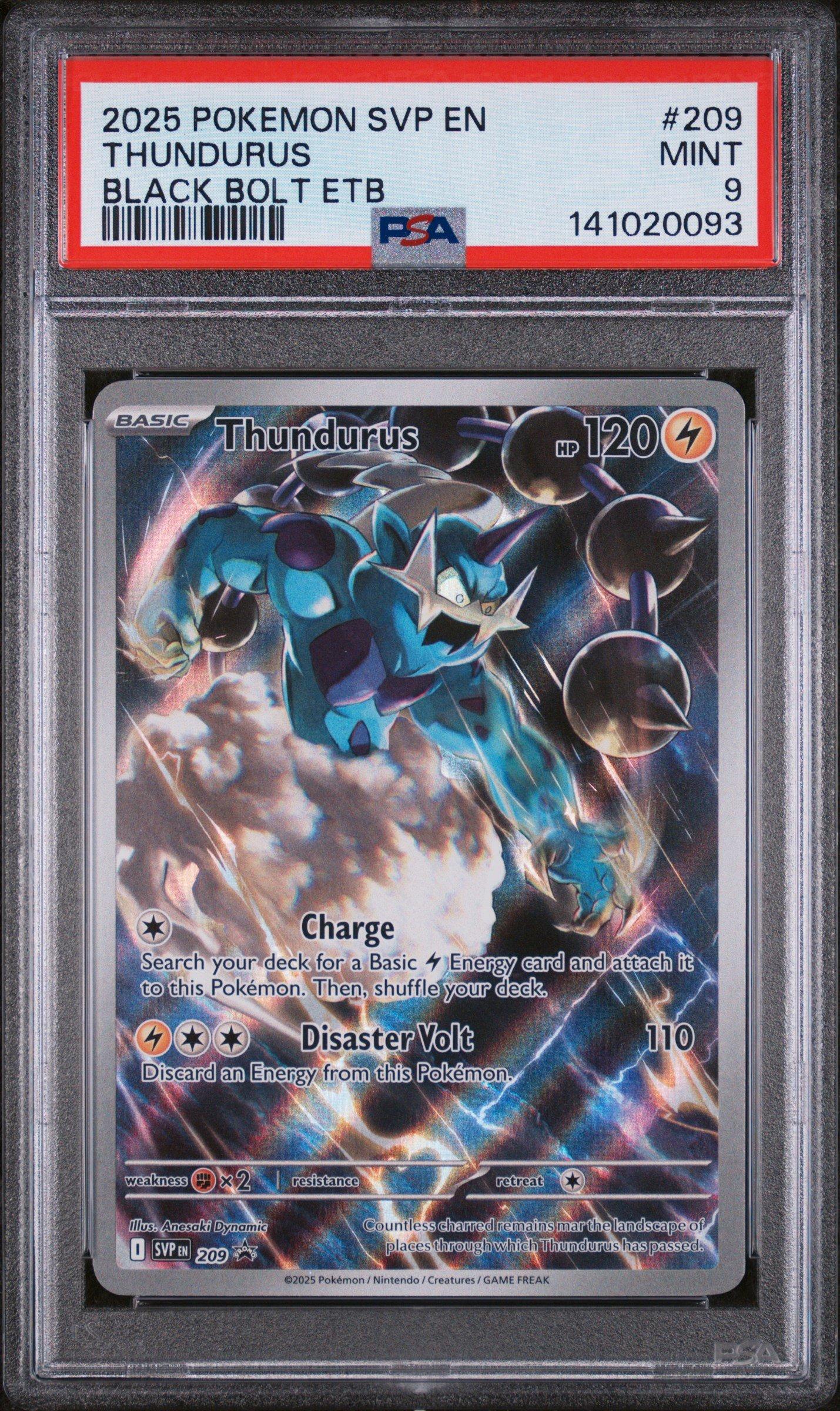 2025 Pokemon Svp En-sv Black Star Promo 209 Thundurus Black Bolt