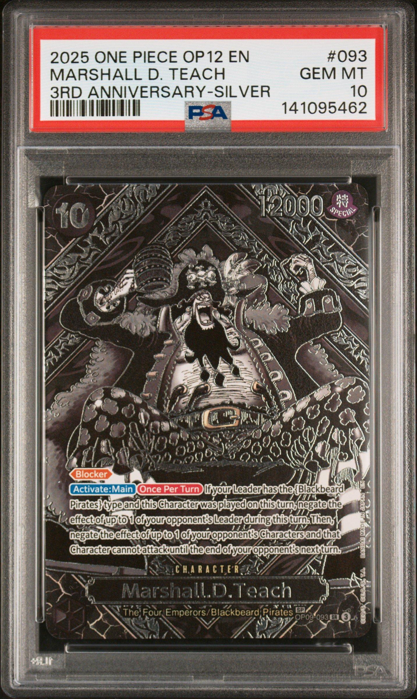 2025 One Piece Op12-legacy Of The Master 093 Marshall D. Teach 3rd