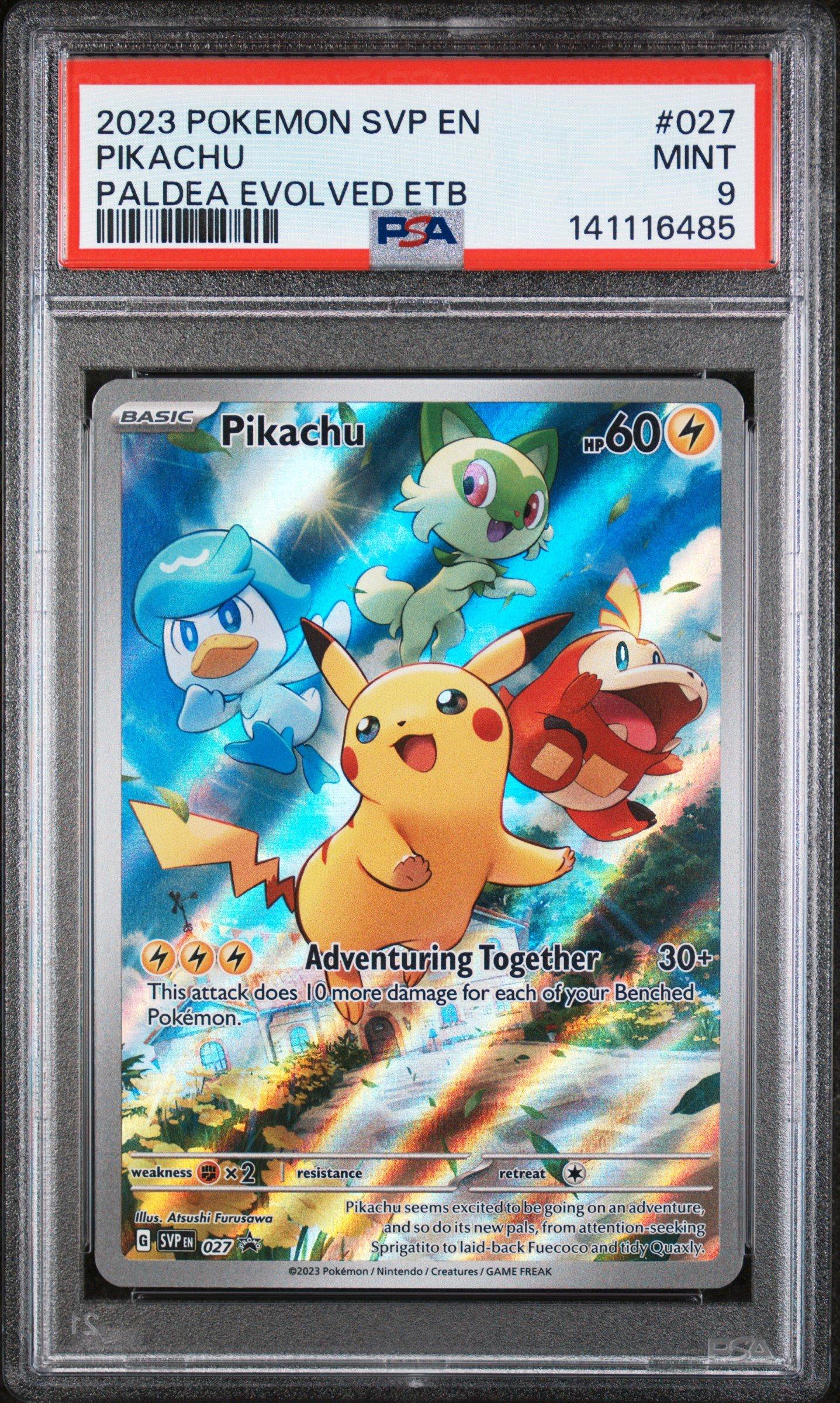 2023 Pokemon Svp En-sv Black Star Promo 027 Pikachu Paldea Evolved