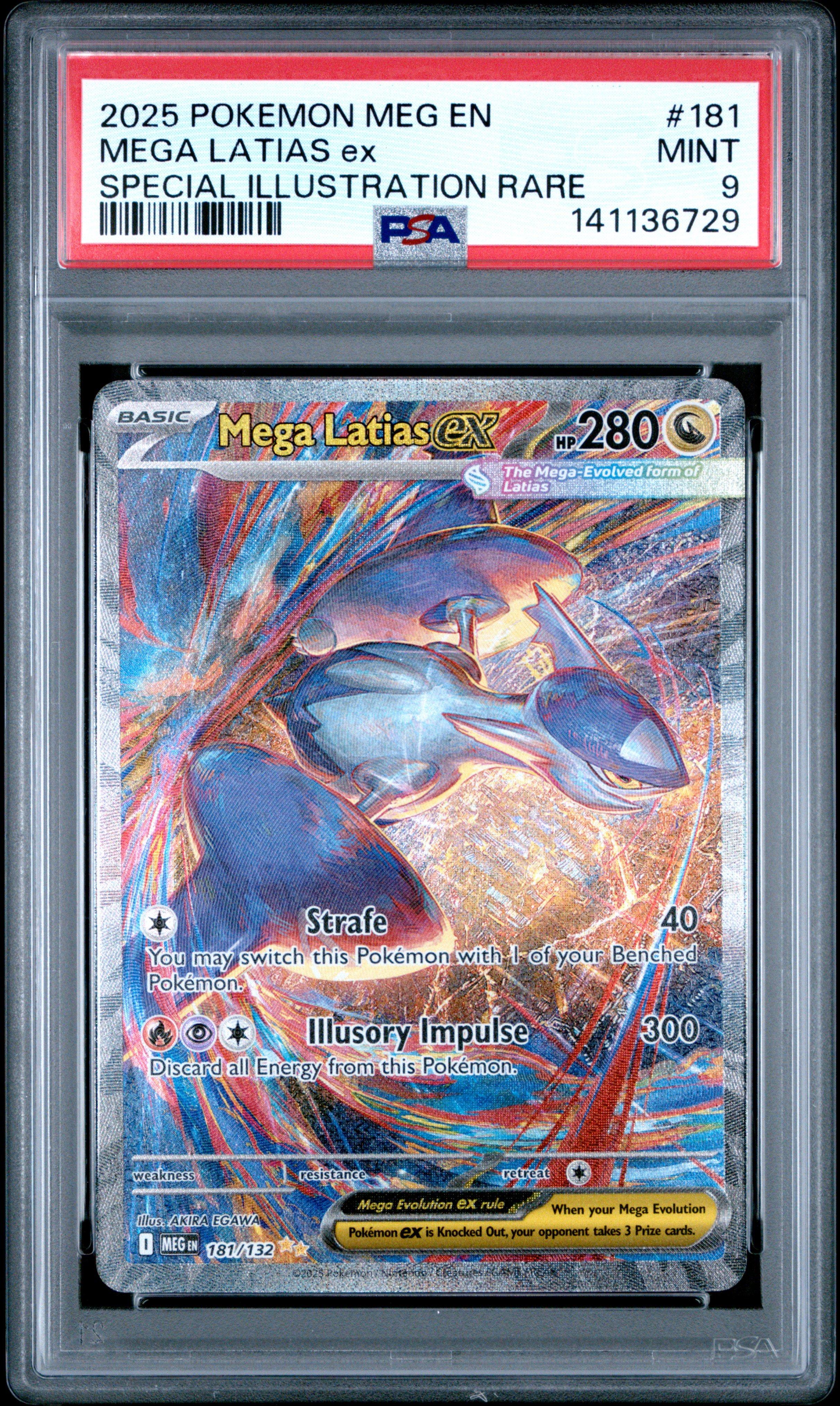 2025 Pokemon Meg En-mega Evolution 181 Mega Latias Ex Special