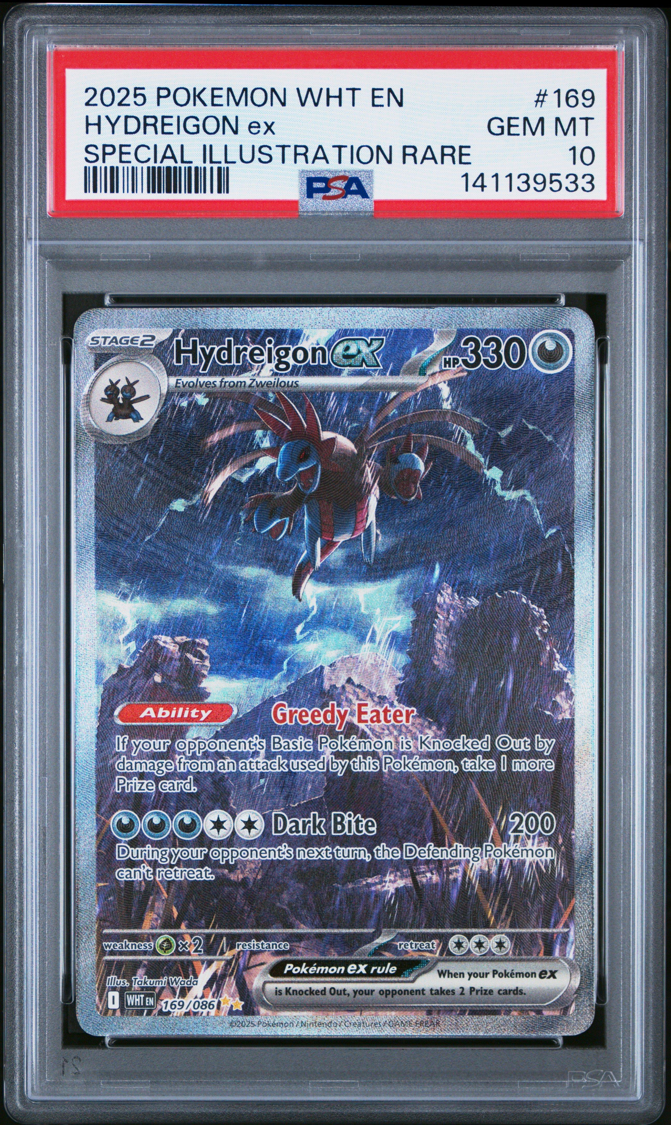 2025 ポケモンカード PSA10 2025 Pokemon Wht En-white Flare 169 Hydreigon Ex Special