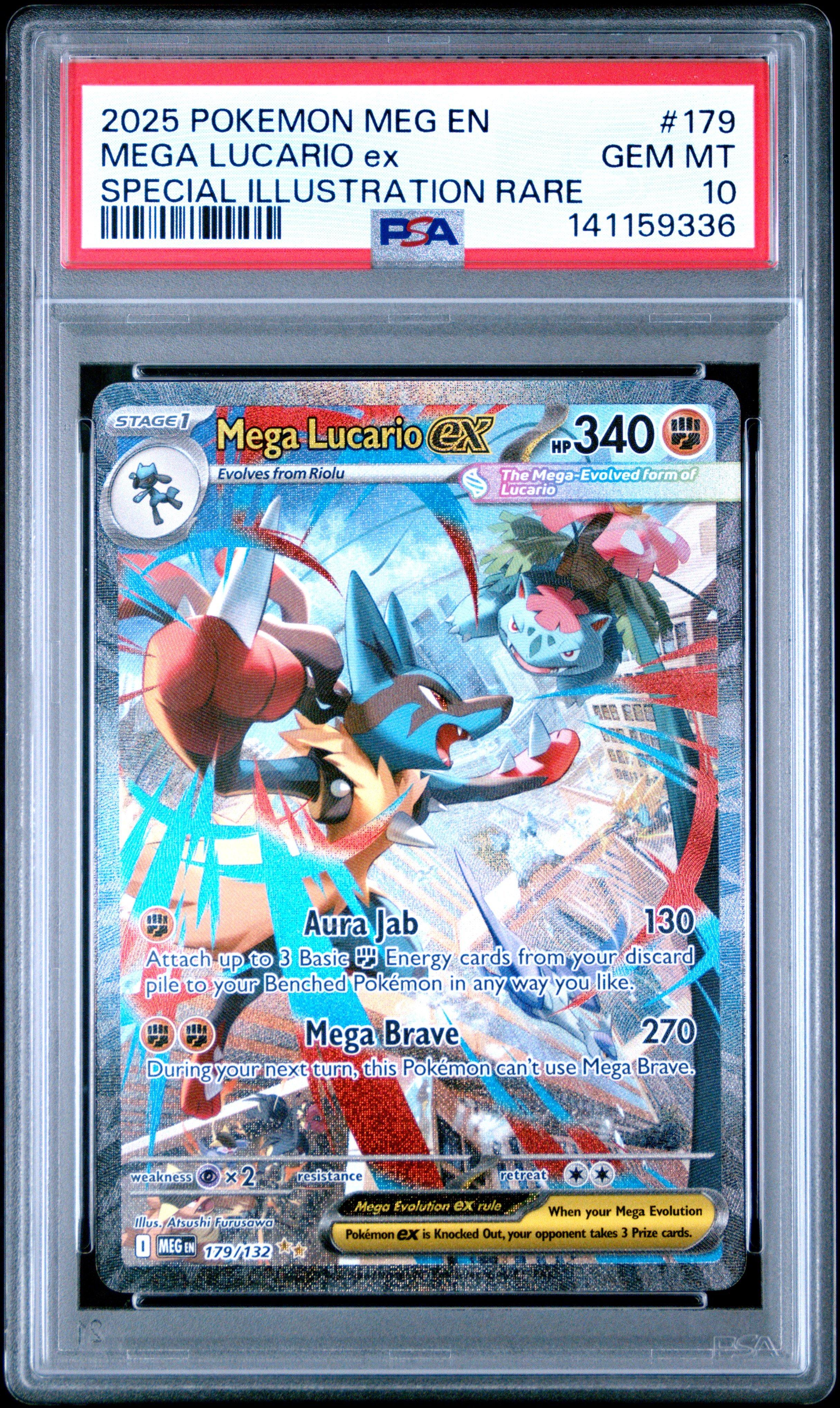 2025 Pokemon Meg En-mega Evolution 179 Mega Lucario Ex Special