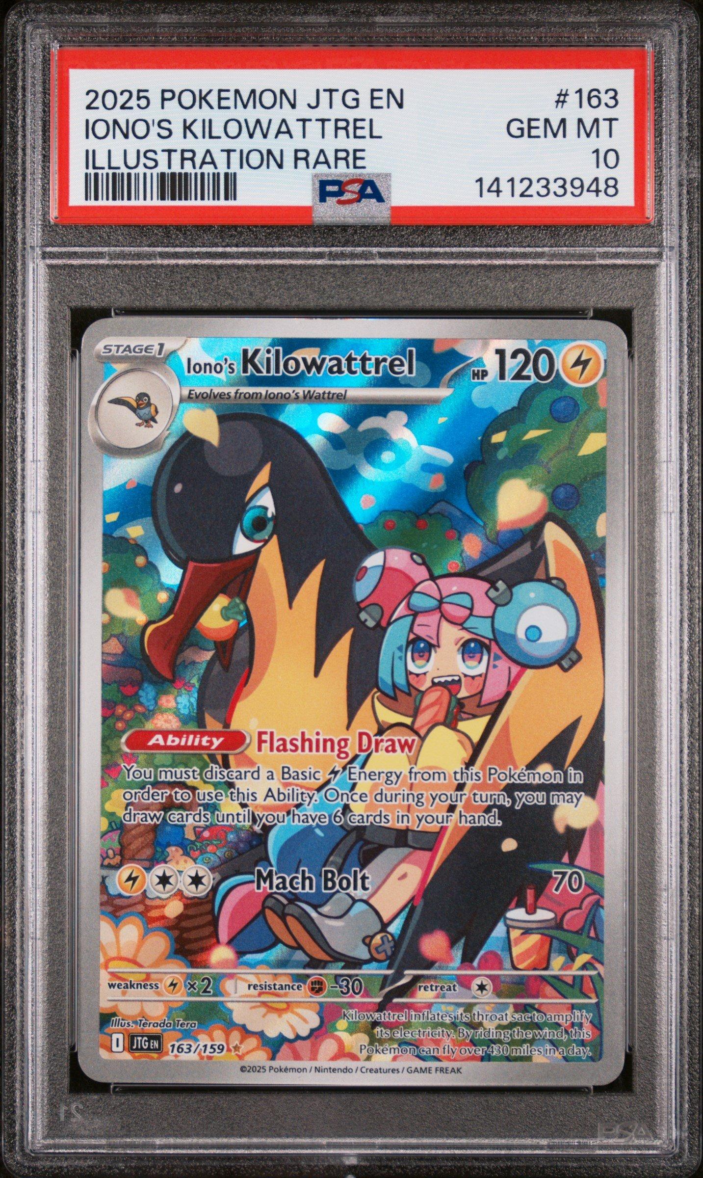 2025 Pokemon Jtg En-journey Together 163 Iono's Kilowattrel