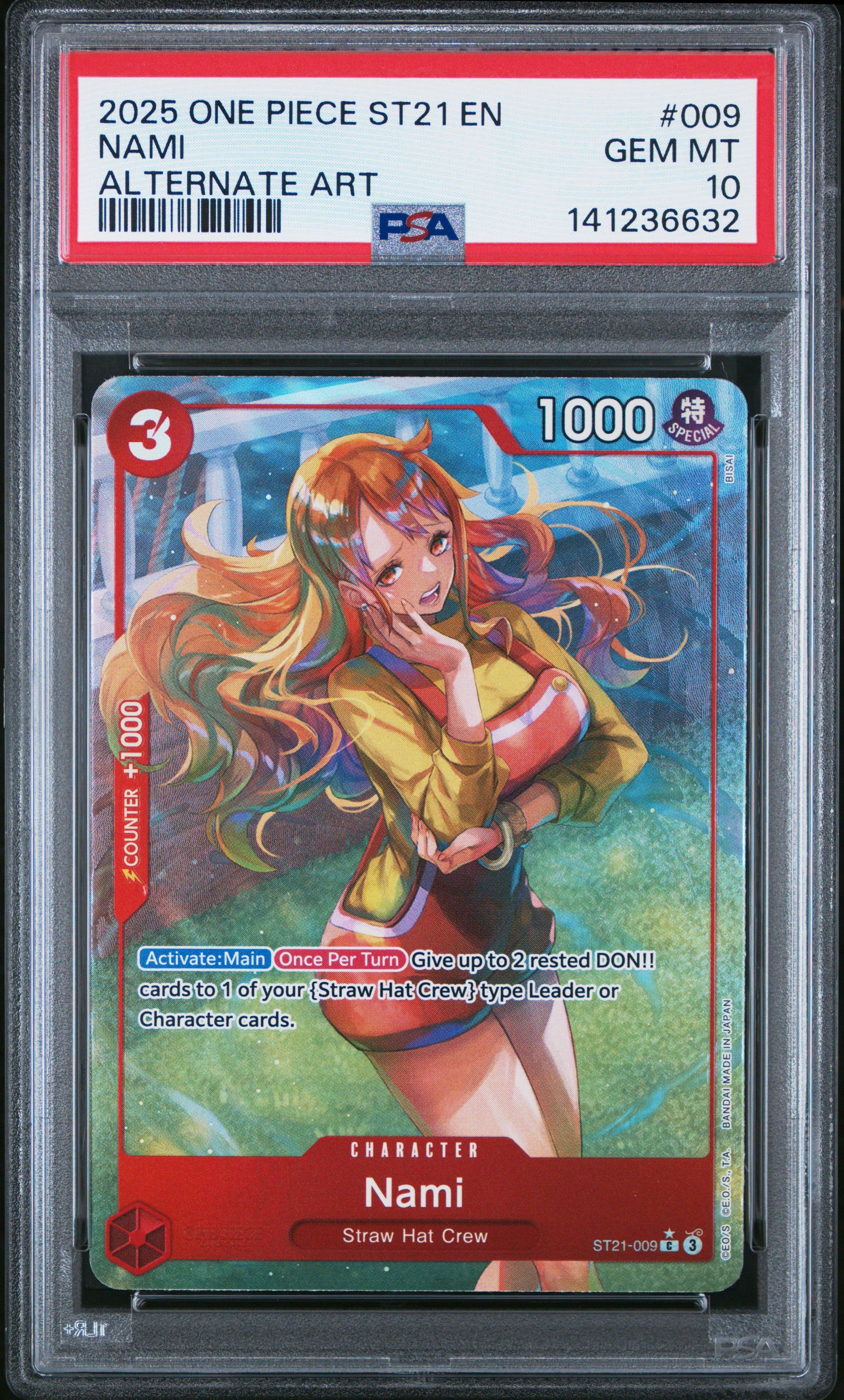 2025 One Piece Starter Deck St21-ex Gear 5 009 Nami Alternate Art