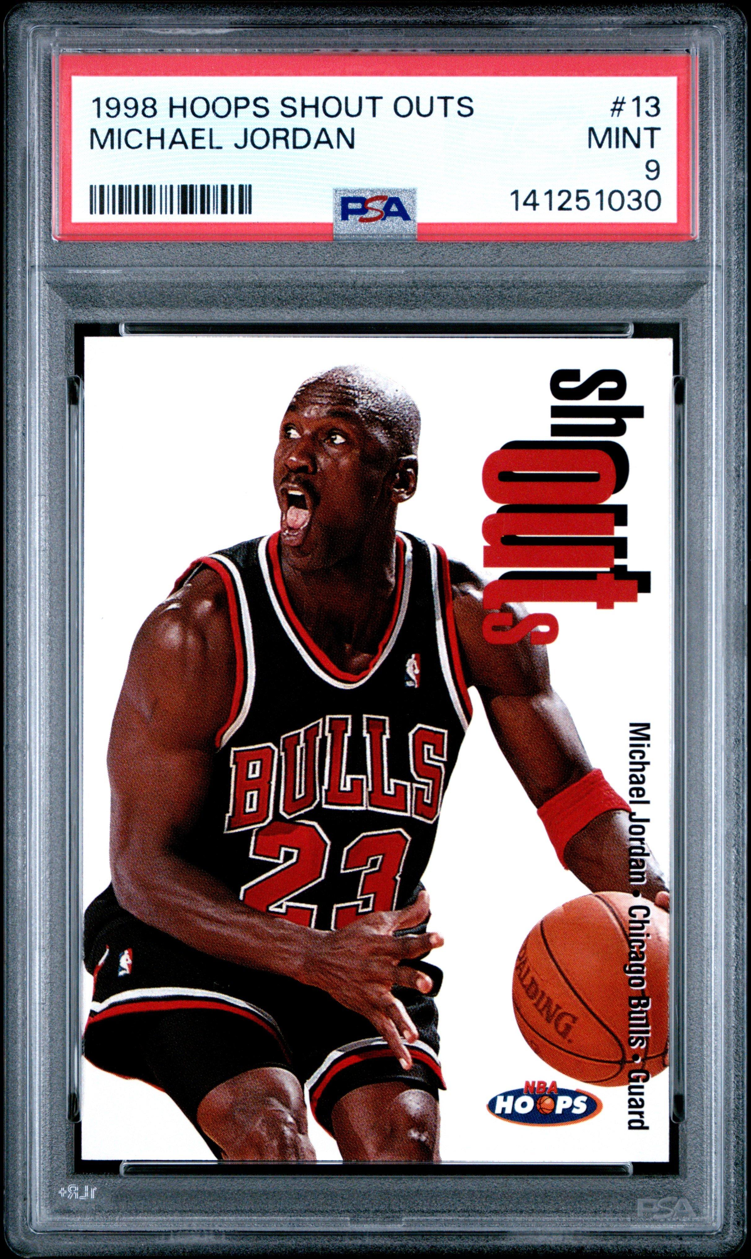 1998 Hoops Shout Outs 13 Michael Jordan PSA 9 Graded Card | GameStop