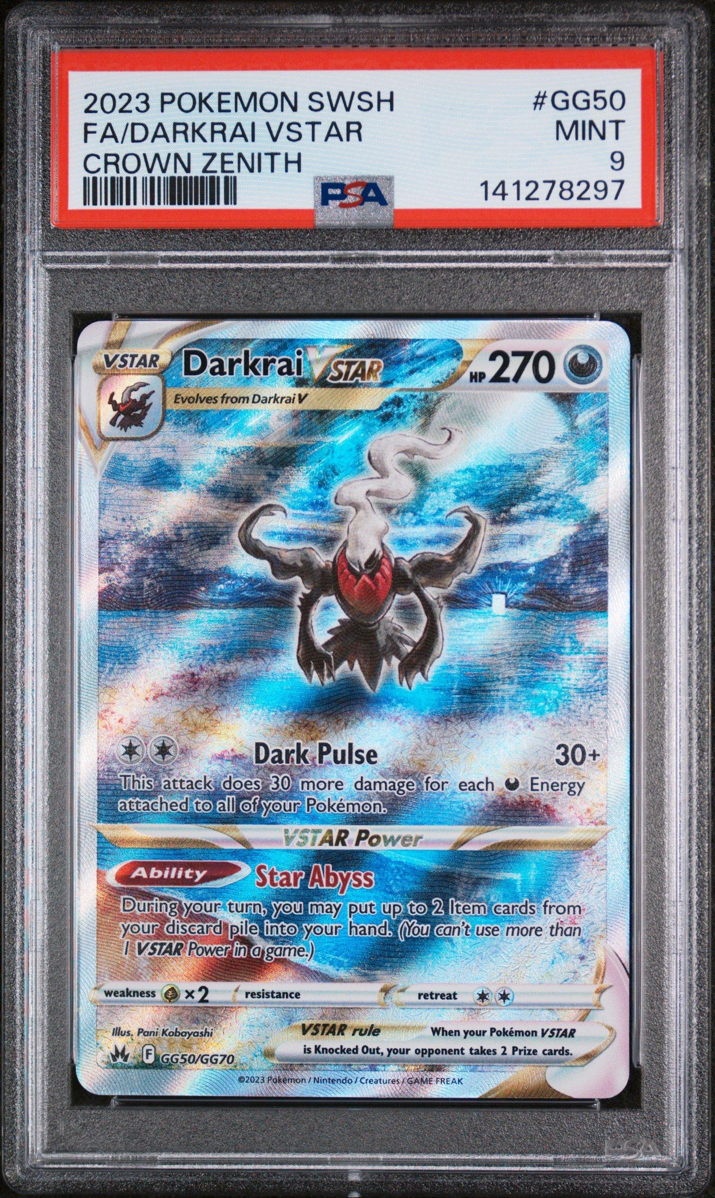 2023 Pokemon Sword And Shield Crown Zenith Gg50 Full Art/darkrai