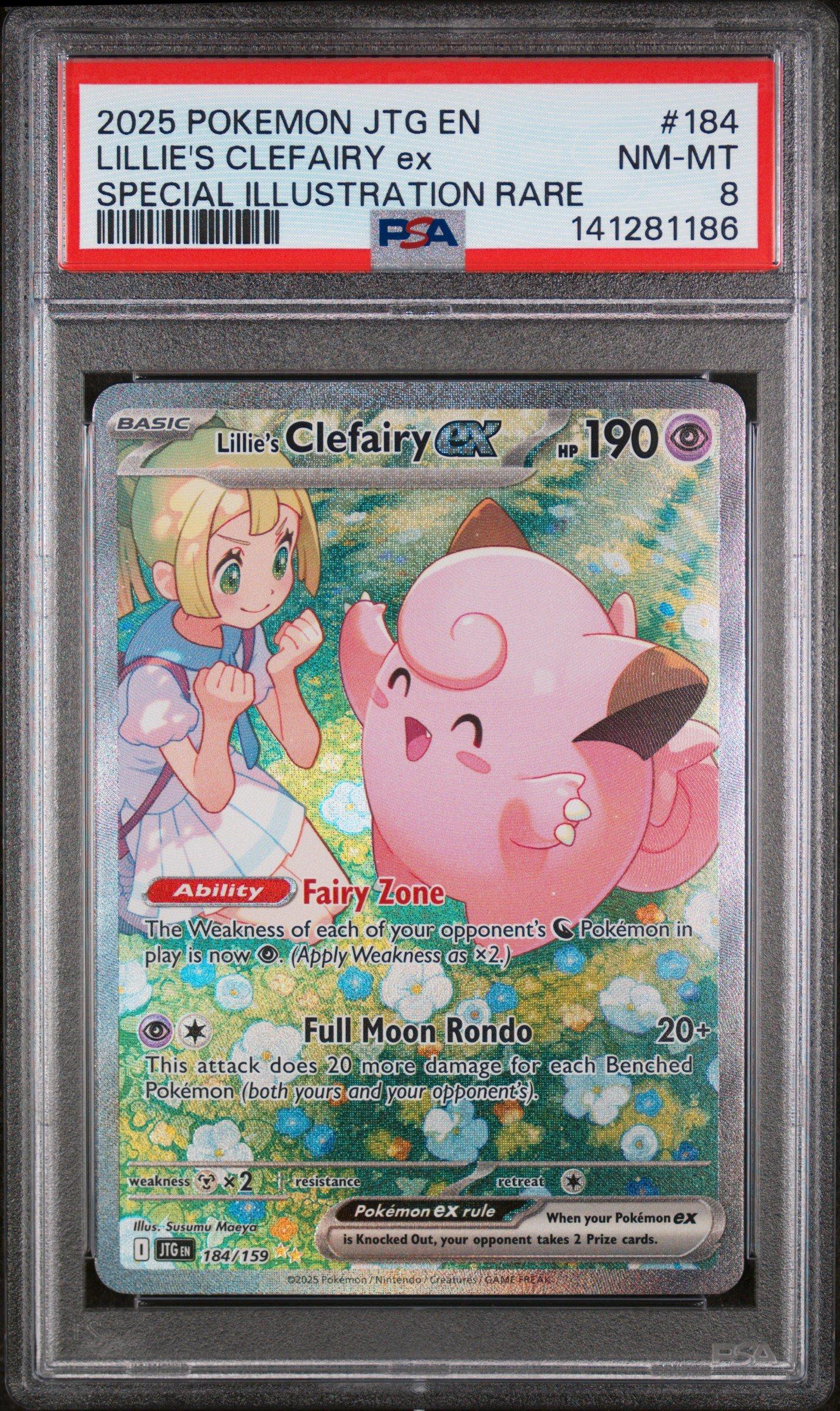 2025 Pokemon Jtg En-journey Together 184 Lillie's Clefairy Ex
