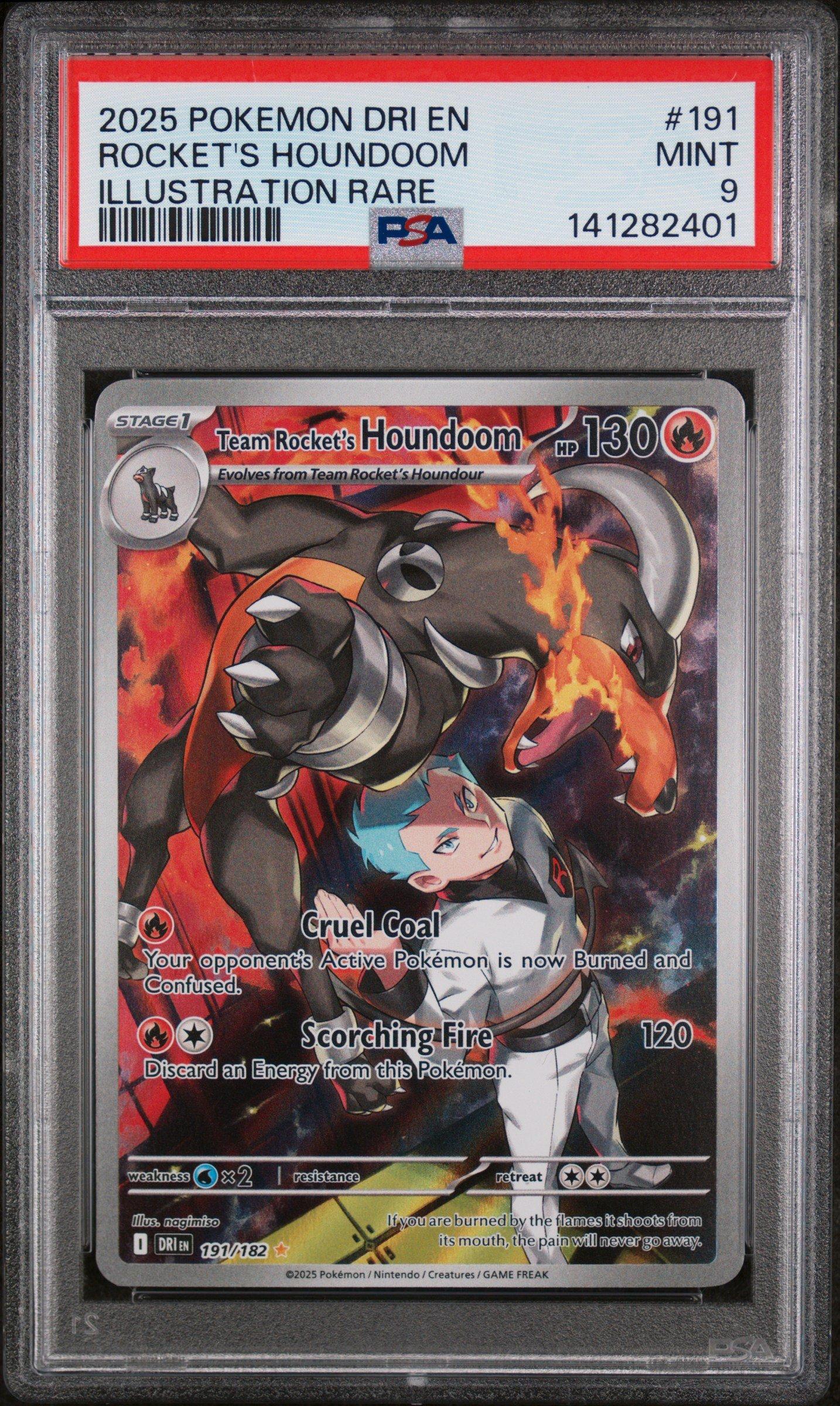 2025 ポケモン ROCKET'S HOUNDOOM PSA 10　ヘルガー 2025 Pokemon Dri En-destined Rivals 191 Team Rocket's Houndoom