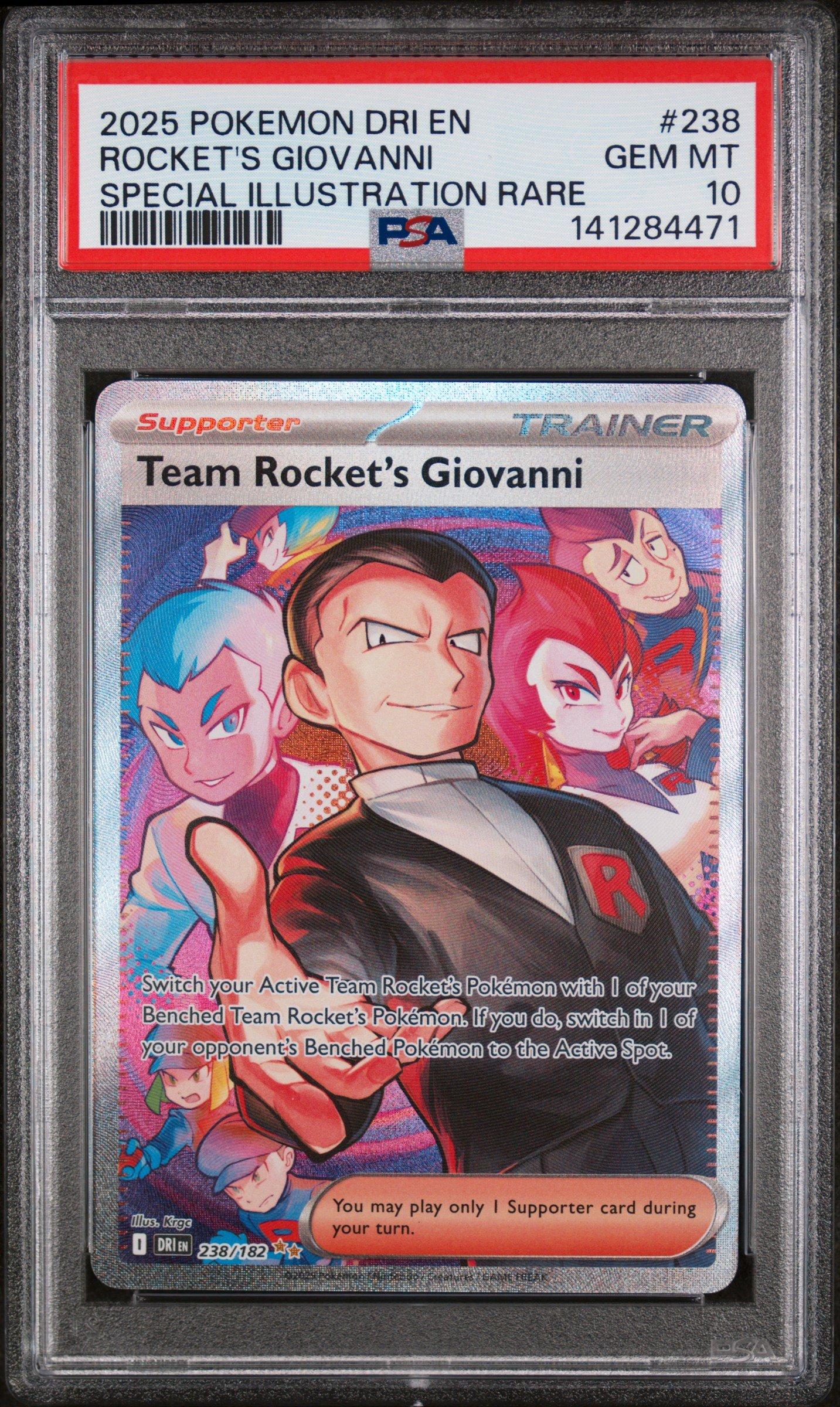 2025 Pokemon Dri En-destined Rivals 238 Team Rocket's Giovanni