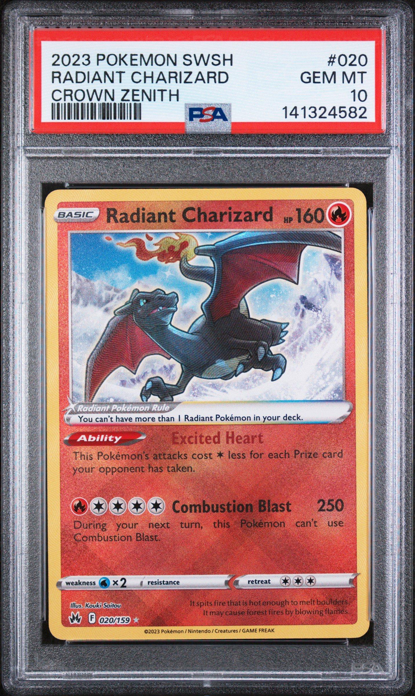 2023 Pokemon Sword And Shield Crown Zenith 020 Radiant Charizard