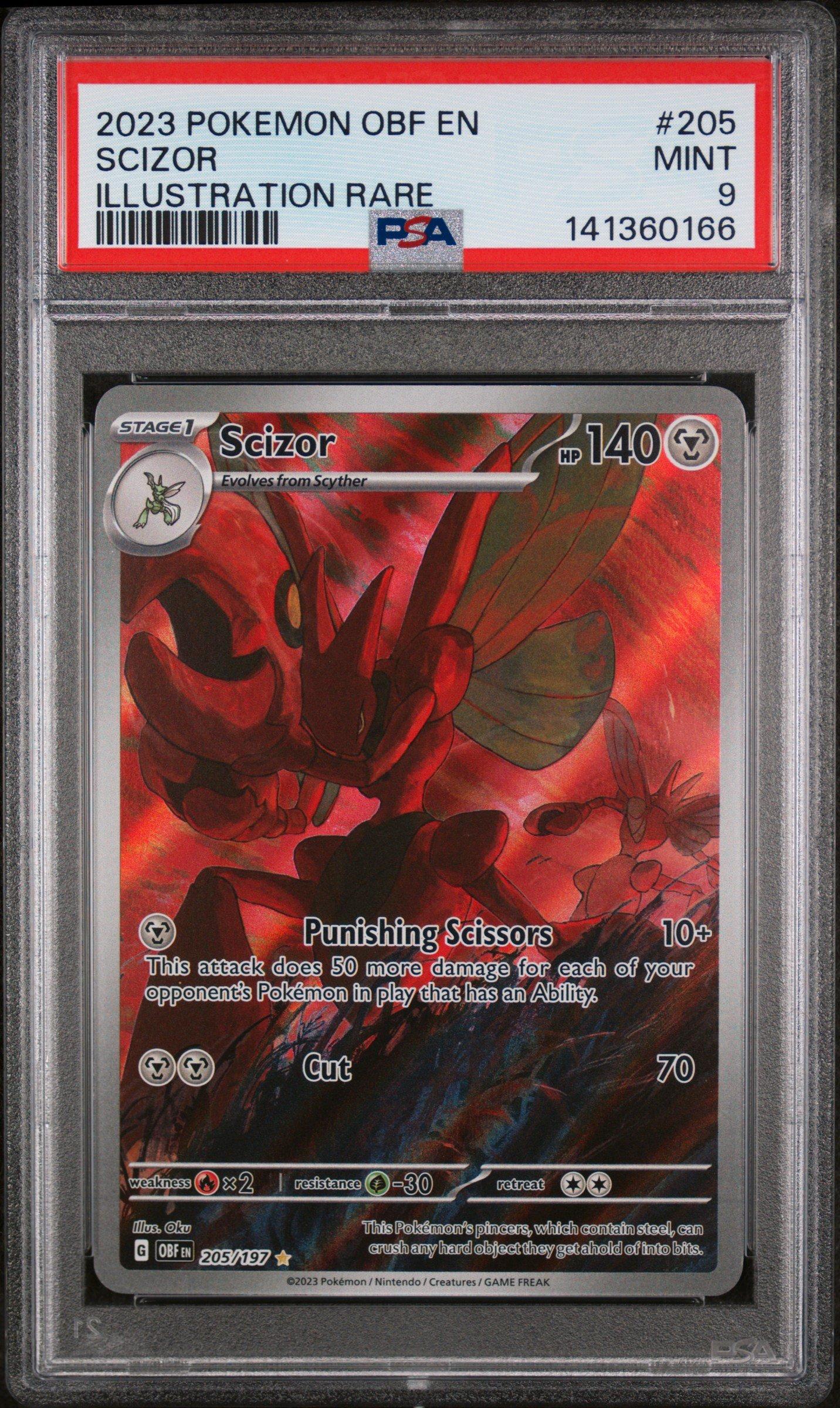 2023 Pokemon Obf En-obsidian Flames 205 Scizor Illustration Rare