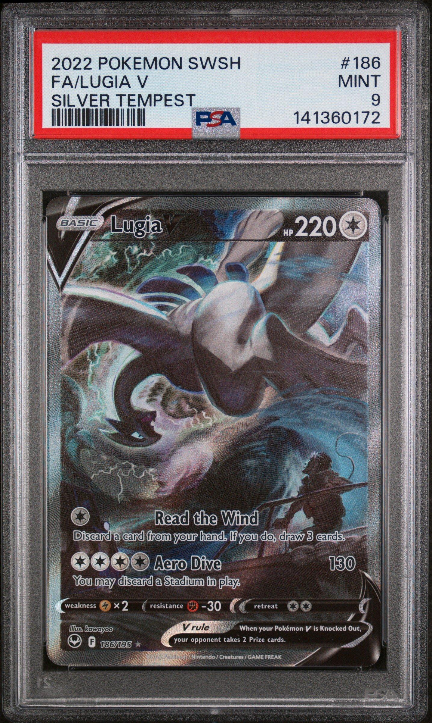 2022 Pokemon Sword & Shield Silver Tempest 186 Full Art/lugia V