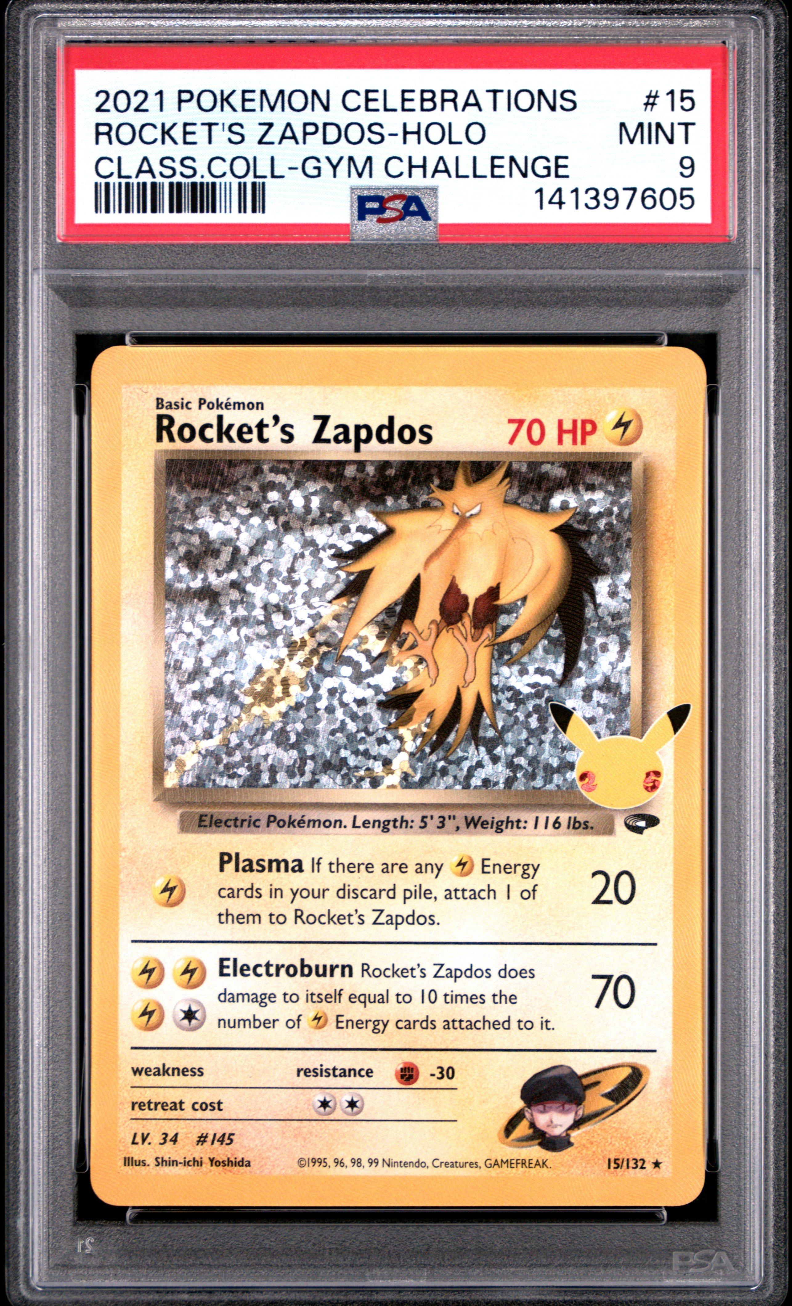 2021 Pokemon Celebrations Classic Collection 15 Rocket's Zapdos