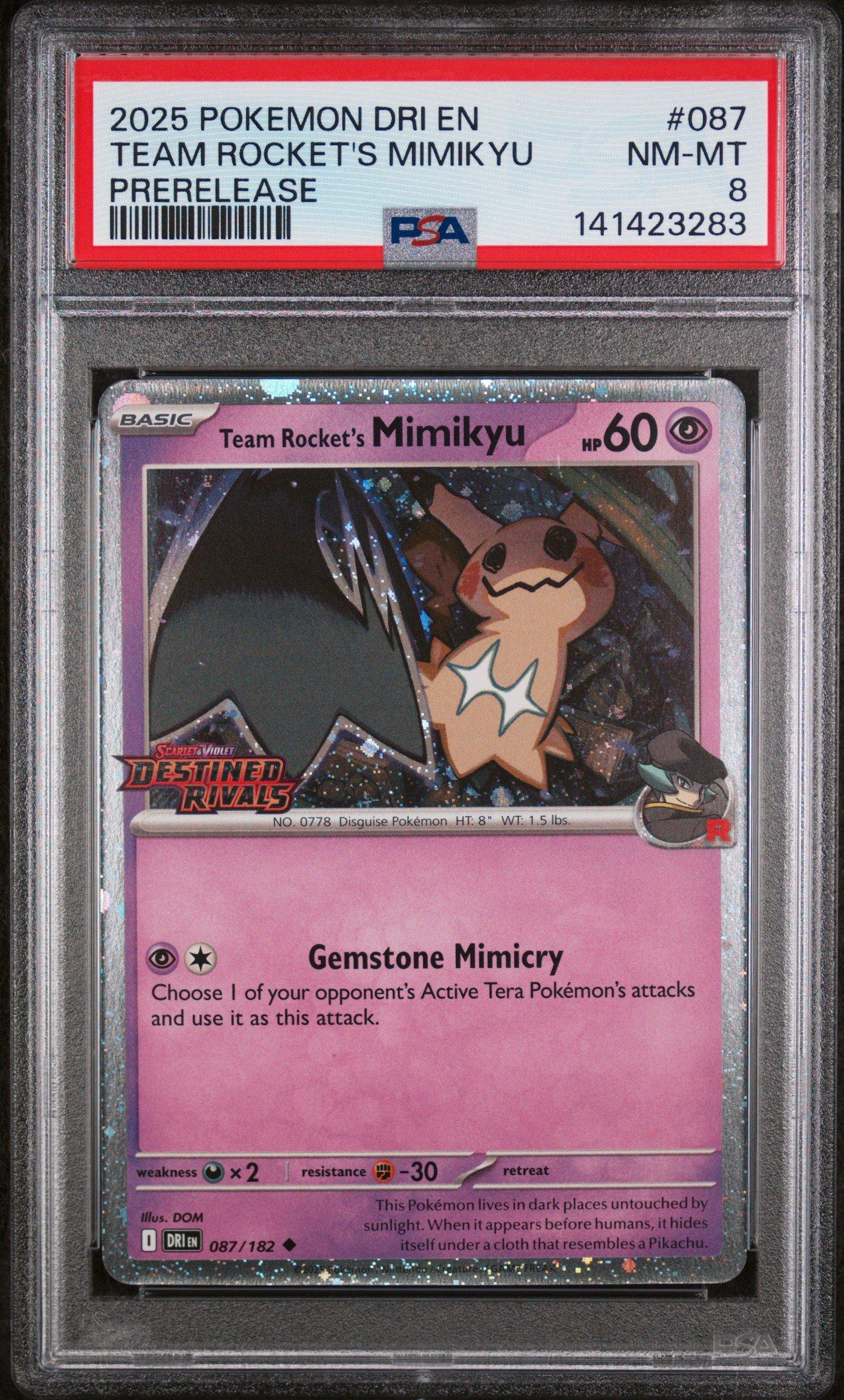 0725♡ 2025 Pokemon Dri En-destined Rivals 087 Team Rocket's Mimikyu