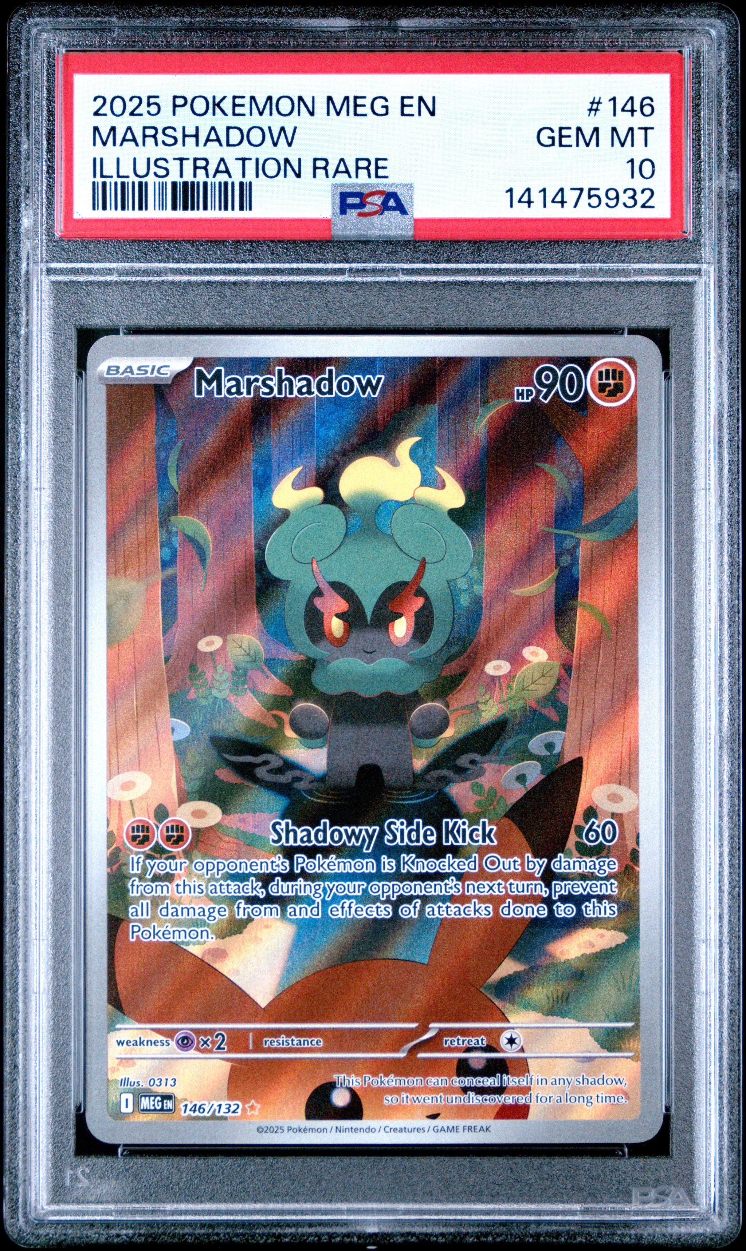 2025 Pokemon Meg En-mega Evolution 146 Marshadow Illustration Rare
