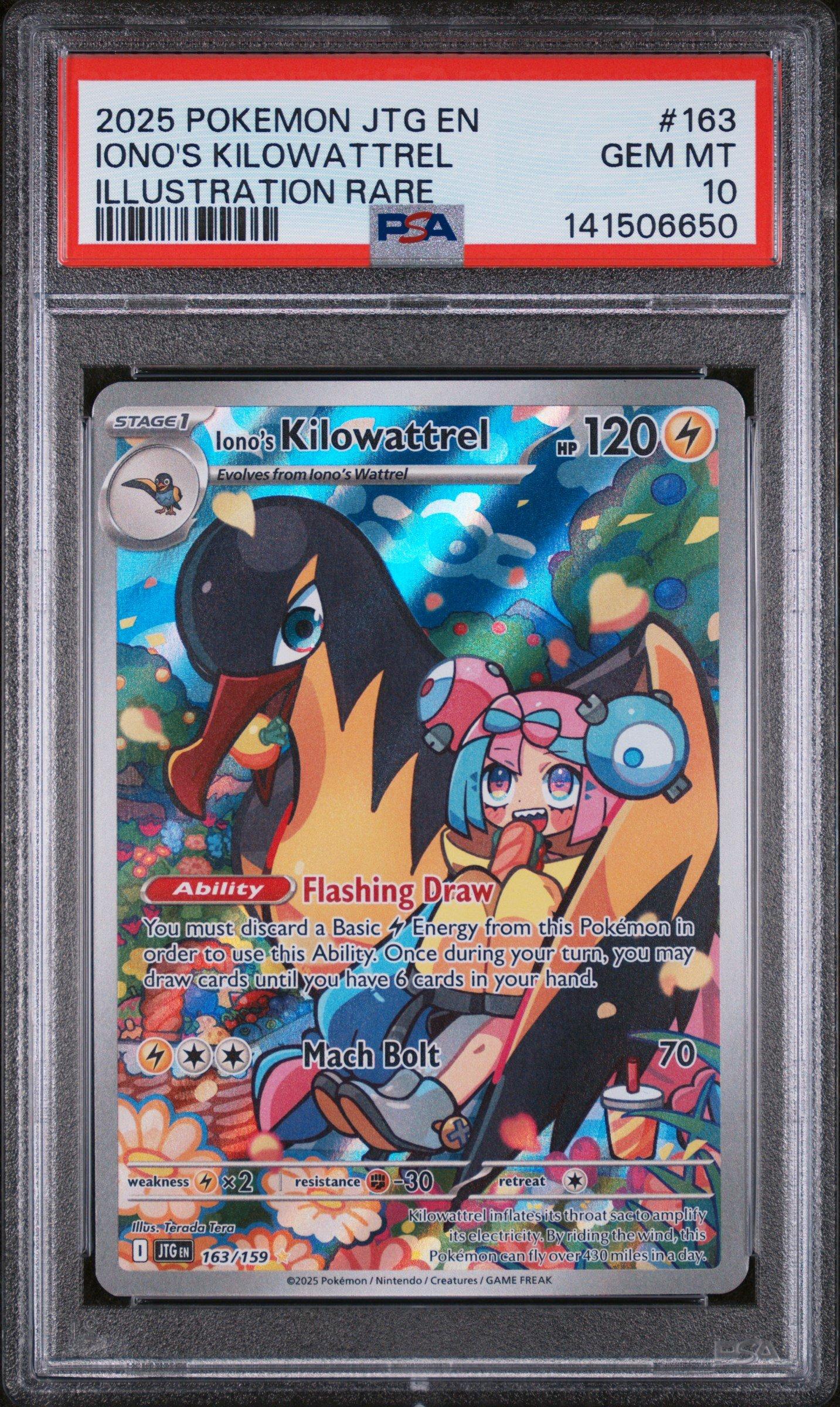 2025 Pokemon Jtg En-journey Together 163 Iono's Kilowattrel