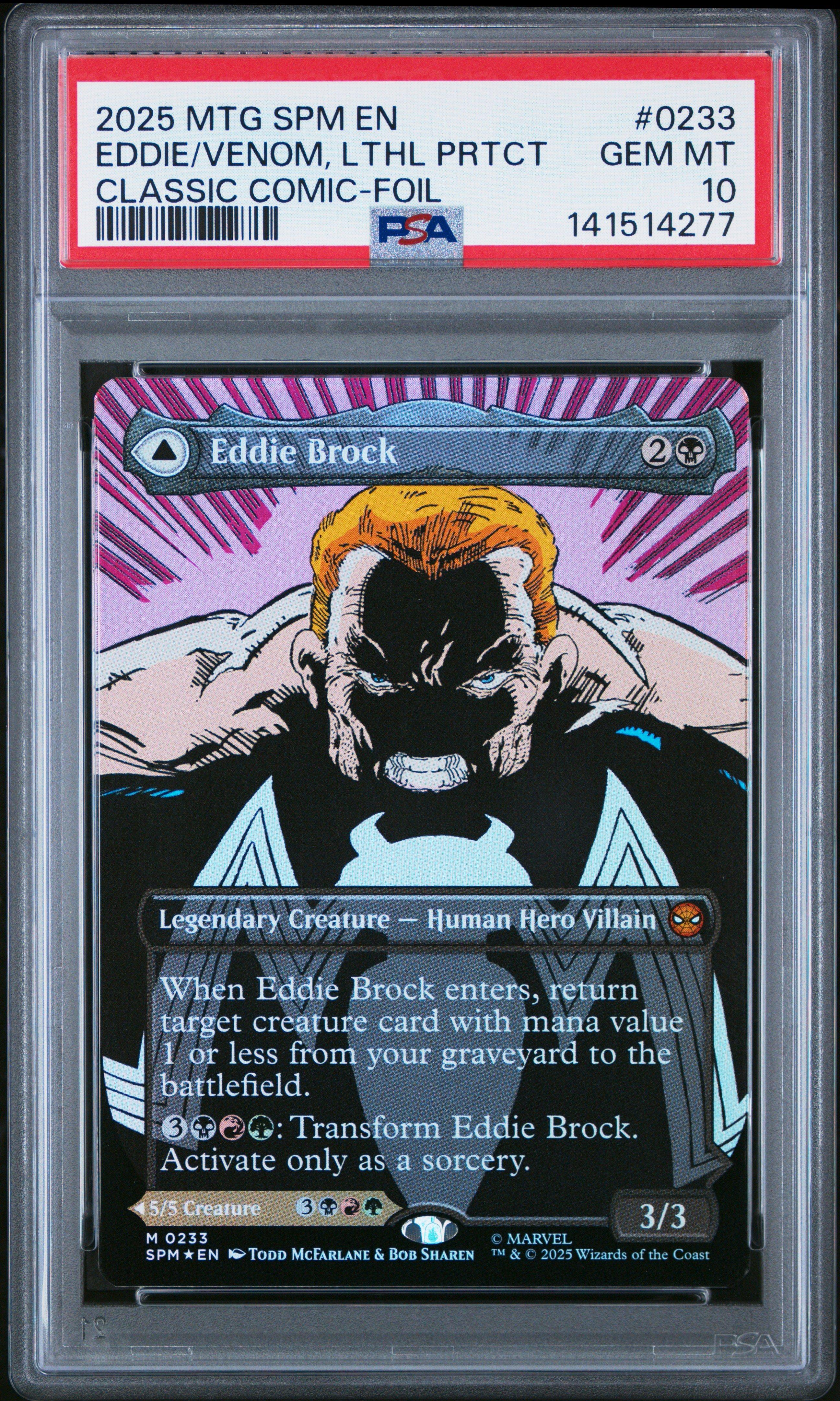 エディ・ブロック　/ Eddie Brock クラシック・コミック版foil 2025 Magic The Gathering Marvel's Spider-man 0233 Eddie Brock