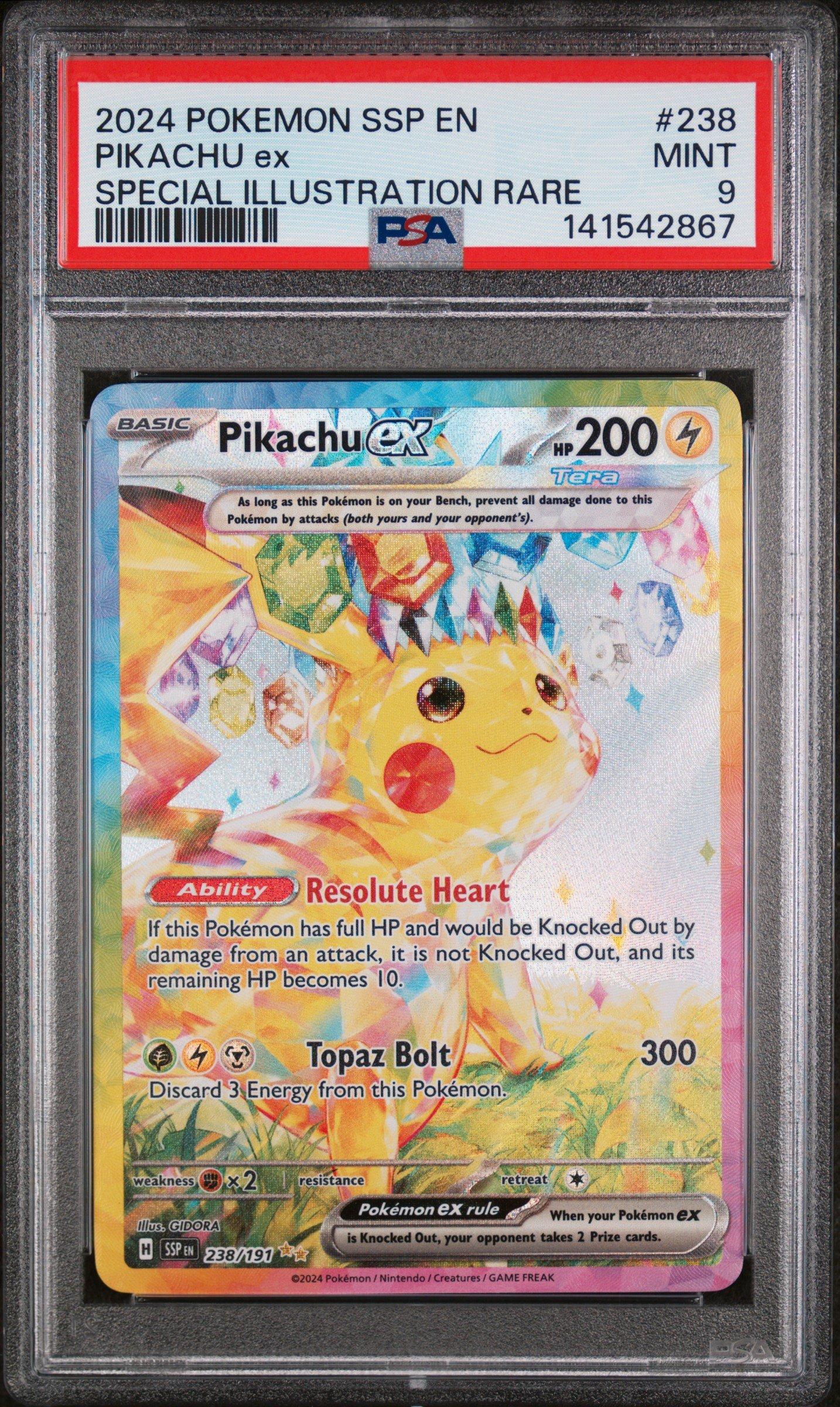 2024 ピカチュウ ex PSA9 ULTRA RARE 2024 ピカチュウex ウルトラレア #236 PSA9 - メルカリ