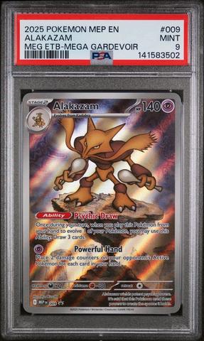 2025 Pokemon Mep En-me Black Star Promo 009 Alakazam Mega