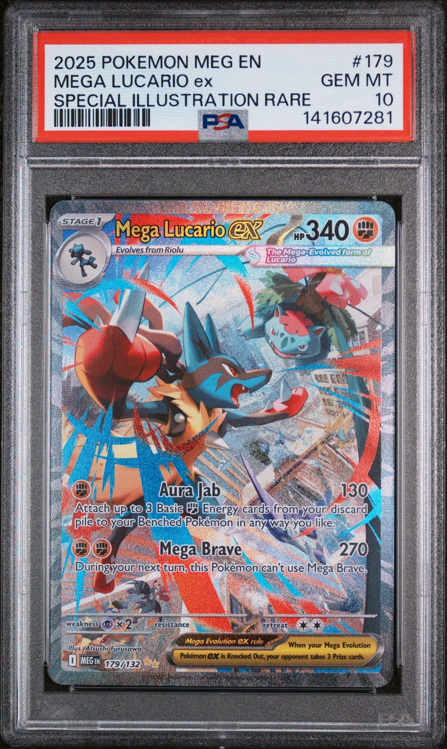 2025 Pokemon Meg En-mega Evolution 179 Mega Lucario Ex Special