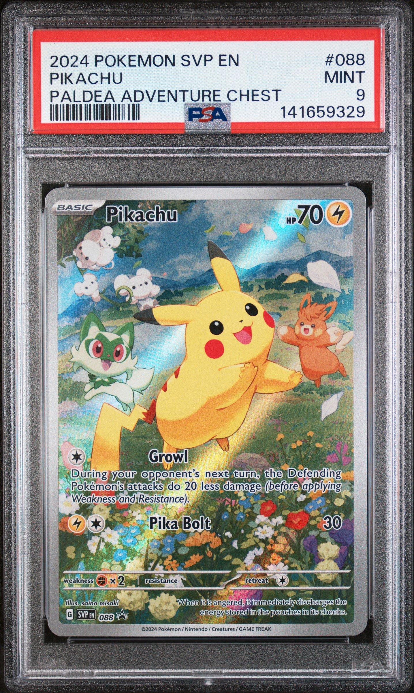 2024 Pokemon Svp En-sv Black Star Promo 088 Pikachu Paldea