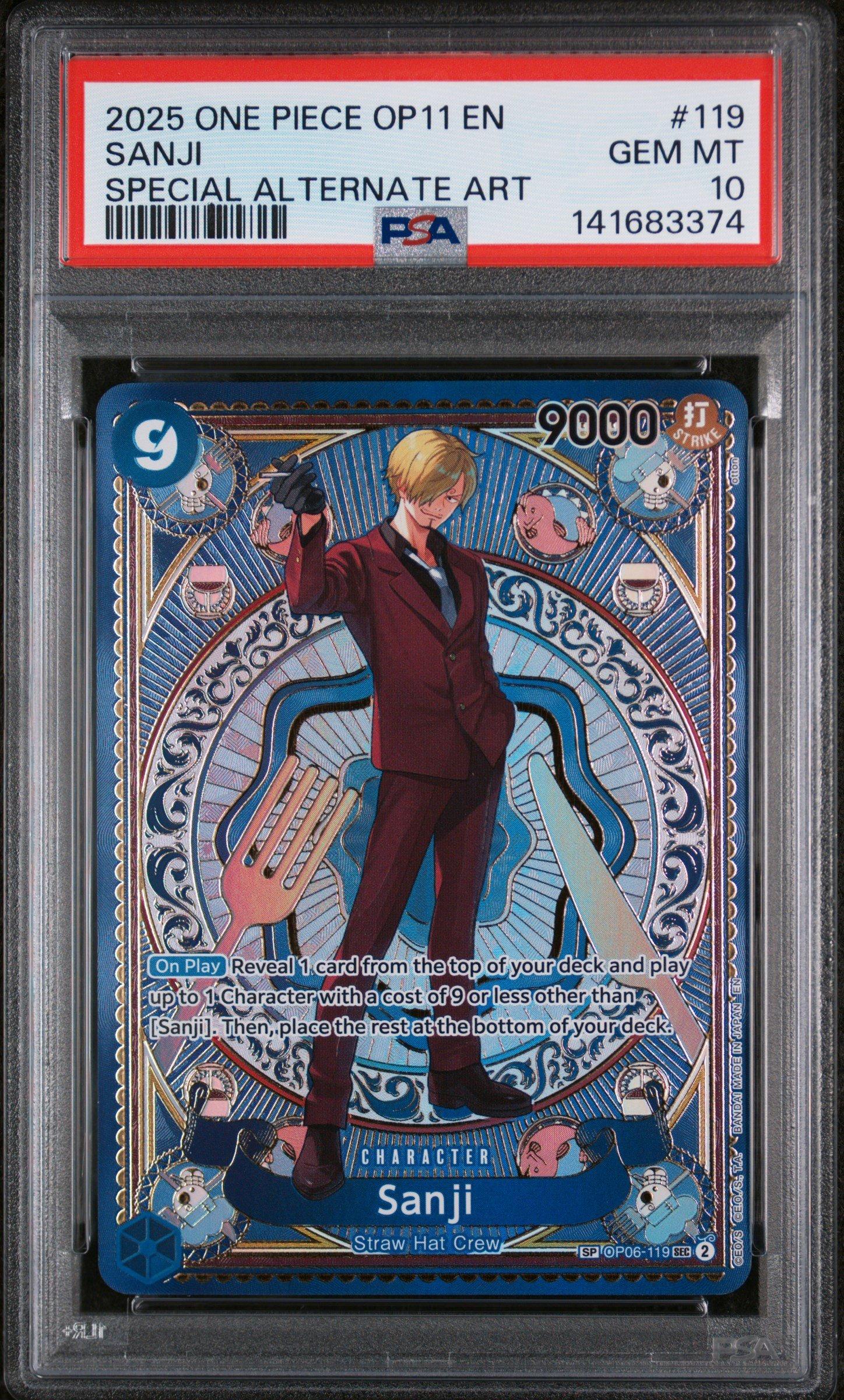 2025 ONE PIECE OP11 JP サンジ カード 2025 One Piece Op11-a Fist Of Divine Speed 119 Sanji Special