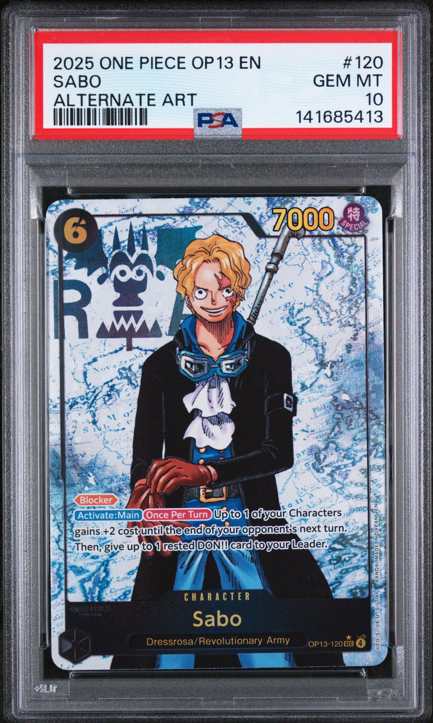 2025 One Piece Op13-carrying On His Will 120 Sabo Alternate Art