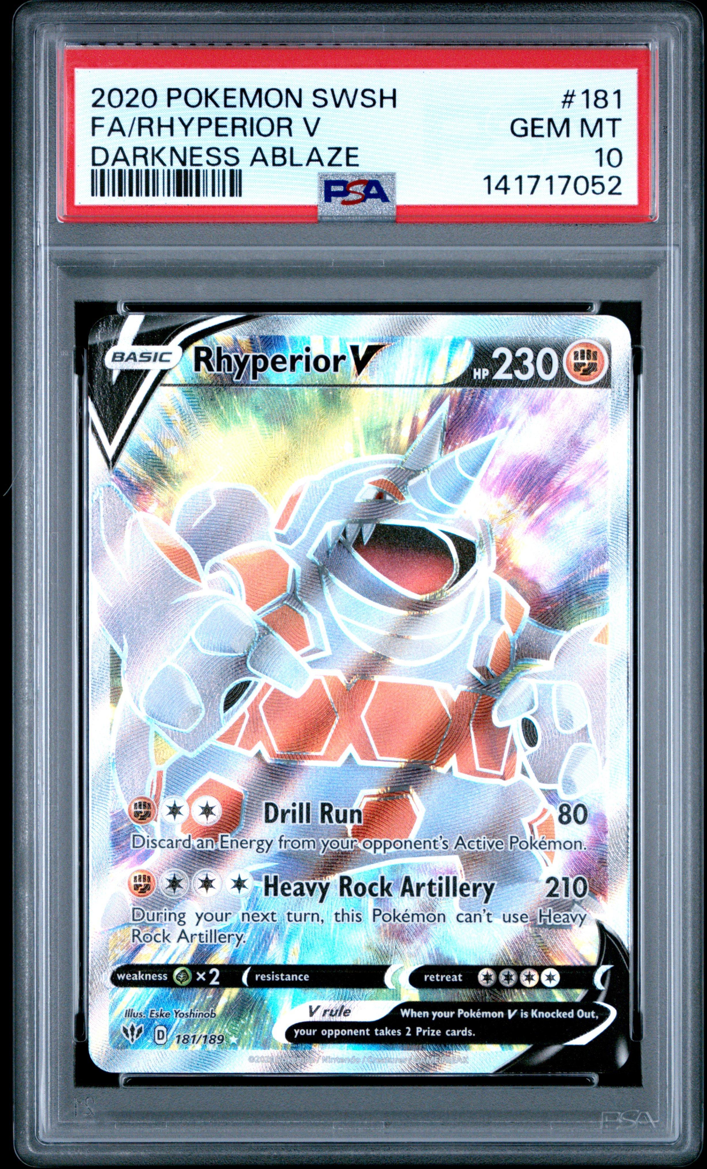 激レアV/VM HelpAphexTwin 1.0 & 2.0 8cmCDセット 2020 Pokemon Sword & Shield Darkness Ablaze 181 Full Art/rhyperior