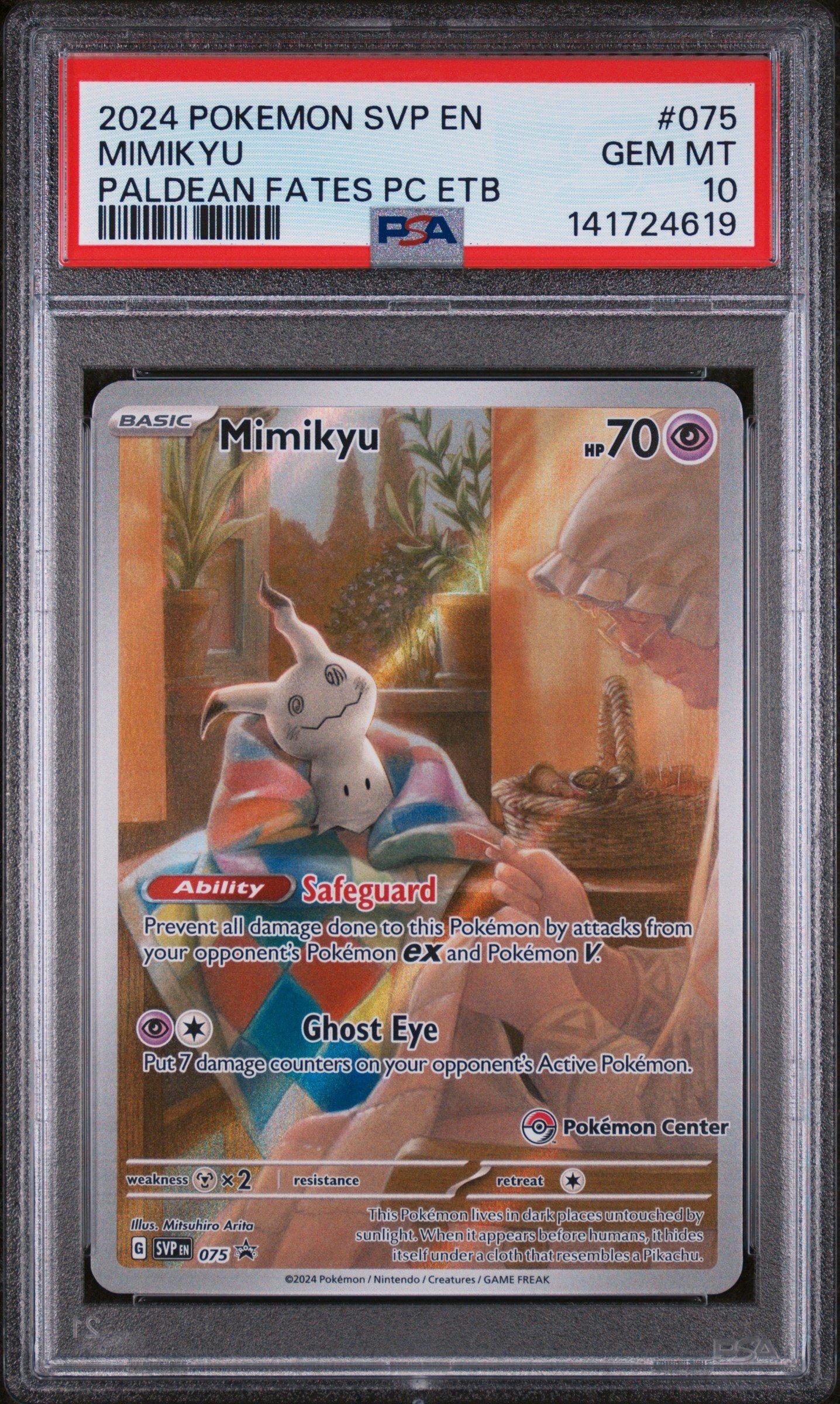 2024 Pokemon Svp En-sv Black Star Promo 075 Mimikyu Paldean Fates