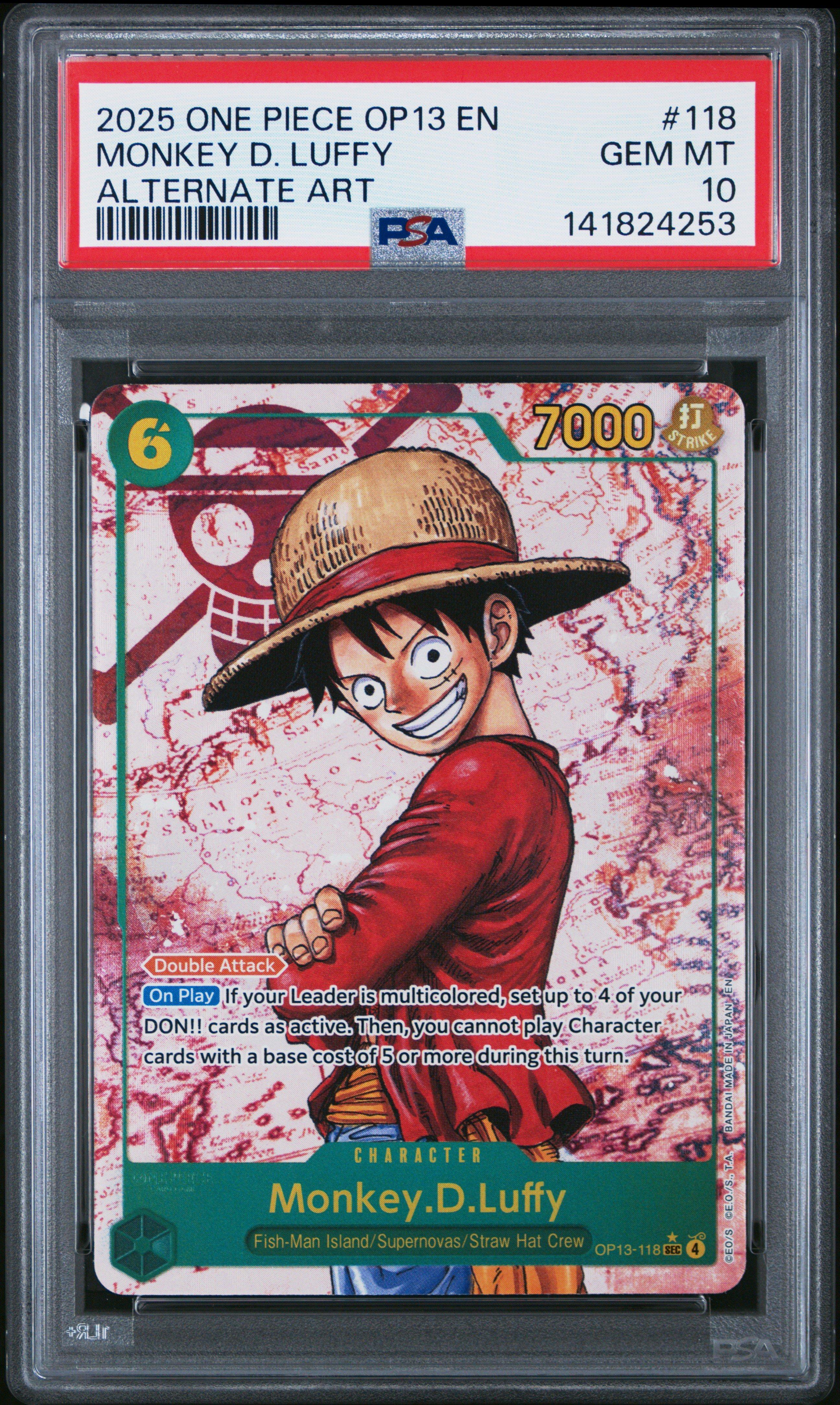 2025 One Piece Op13-carrying On His Will 118 Monkey D. Luffy